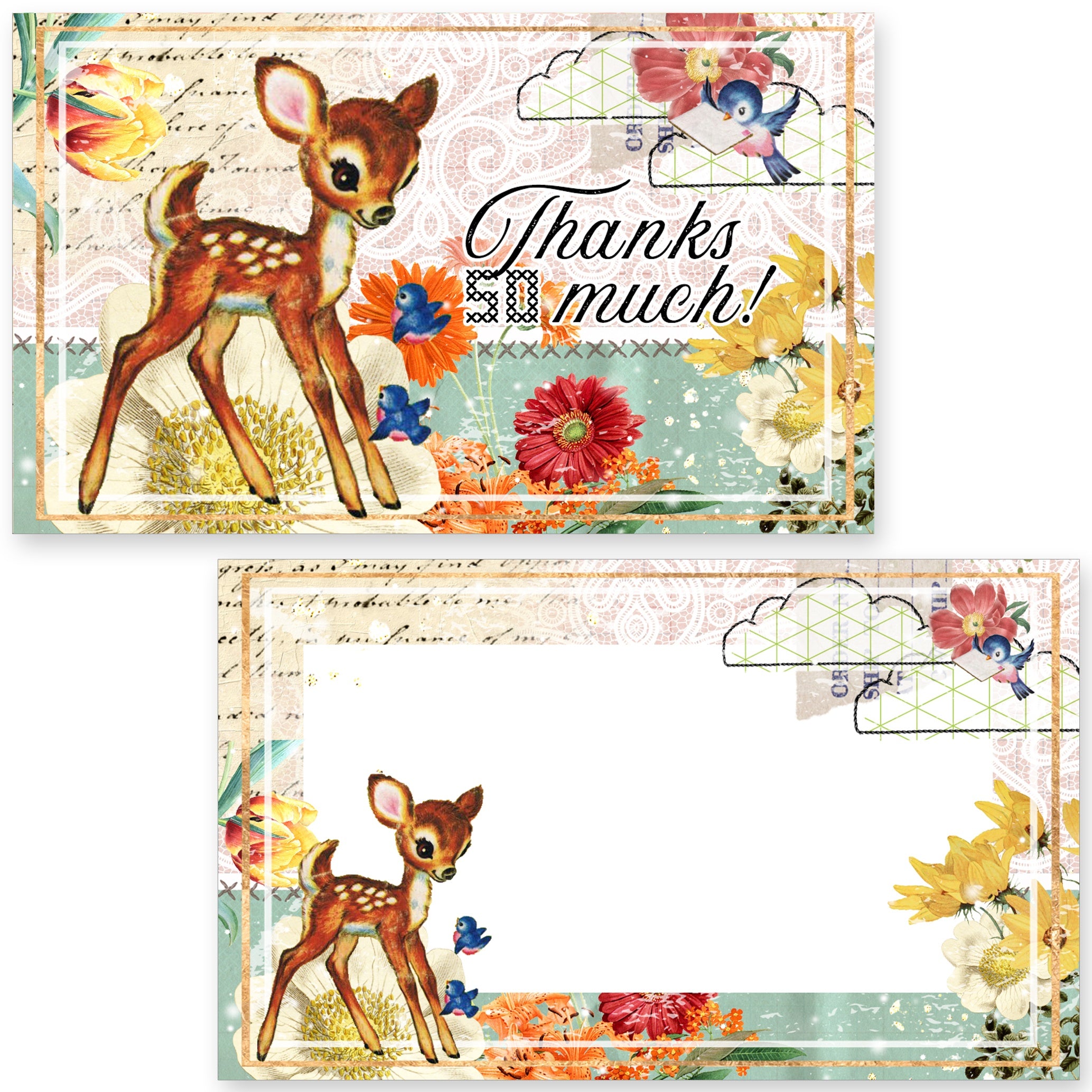 Memory-place  - My Deer Friend - Ephemera Journaling Cards