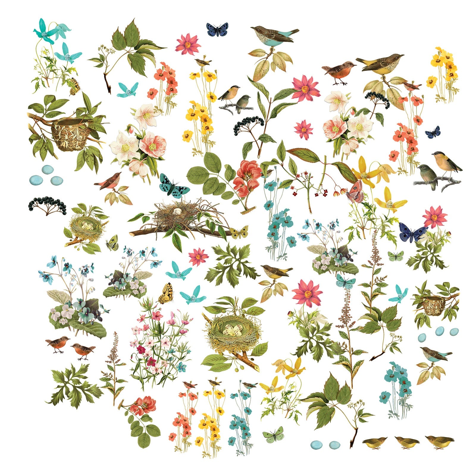 49 and Market - Birdsong - Laser Cut Elements - Wildflower