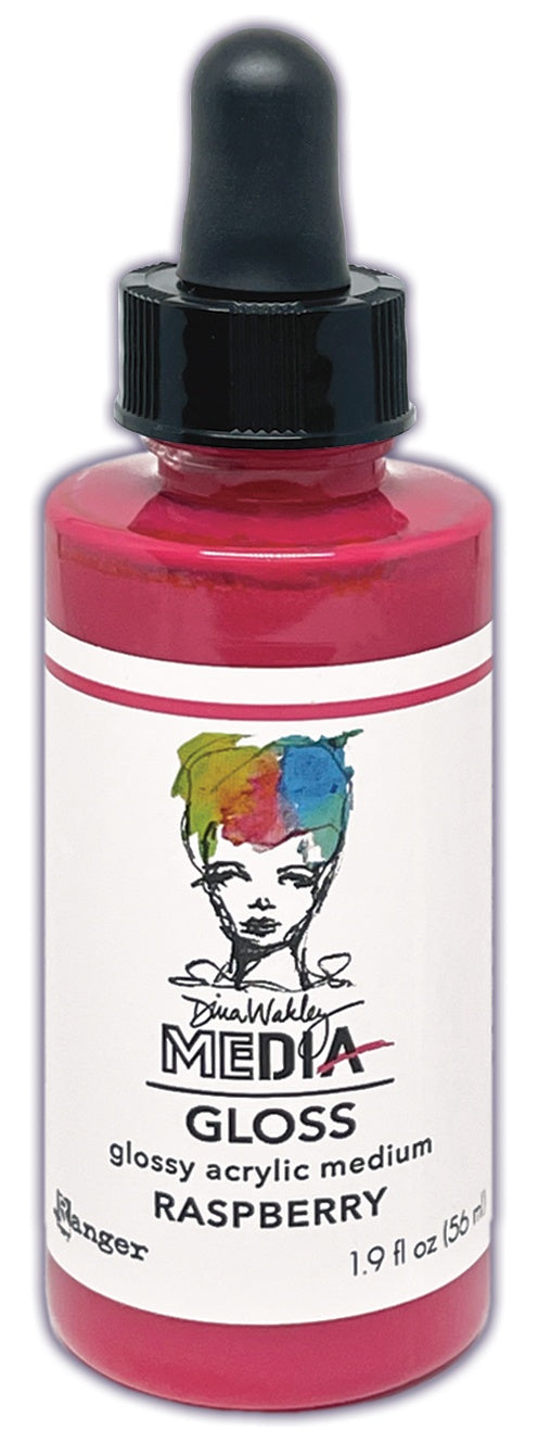 Dina Wakley Media - Gloss Medium - Raspberry