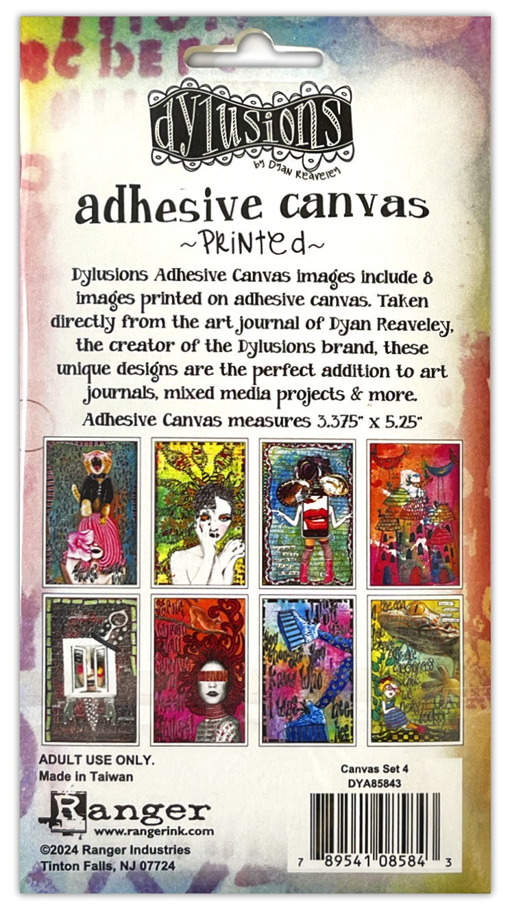 Dylusions - Adhesive Canvas - Printed #4