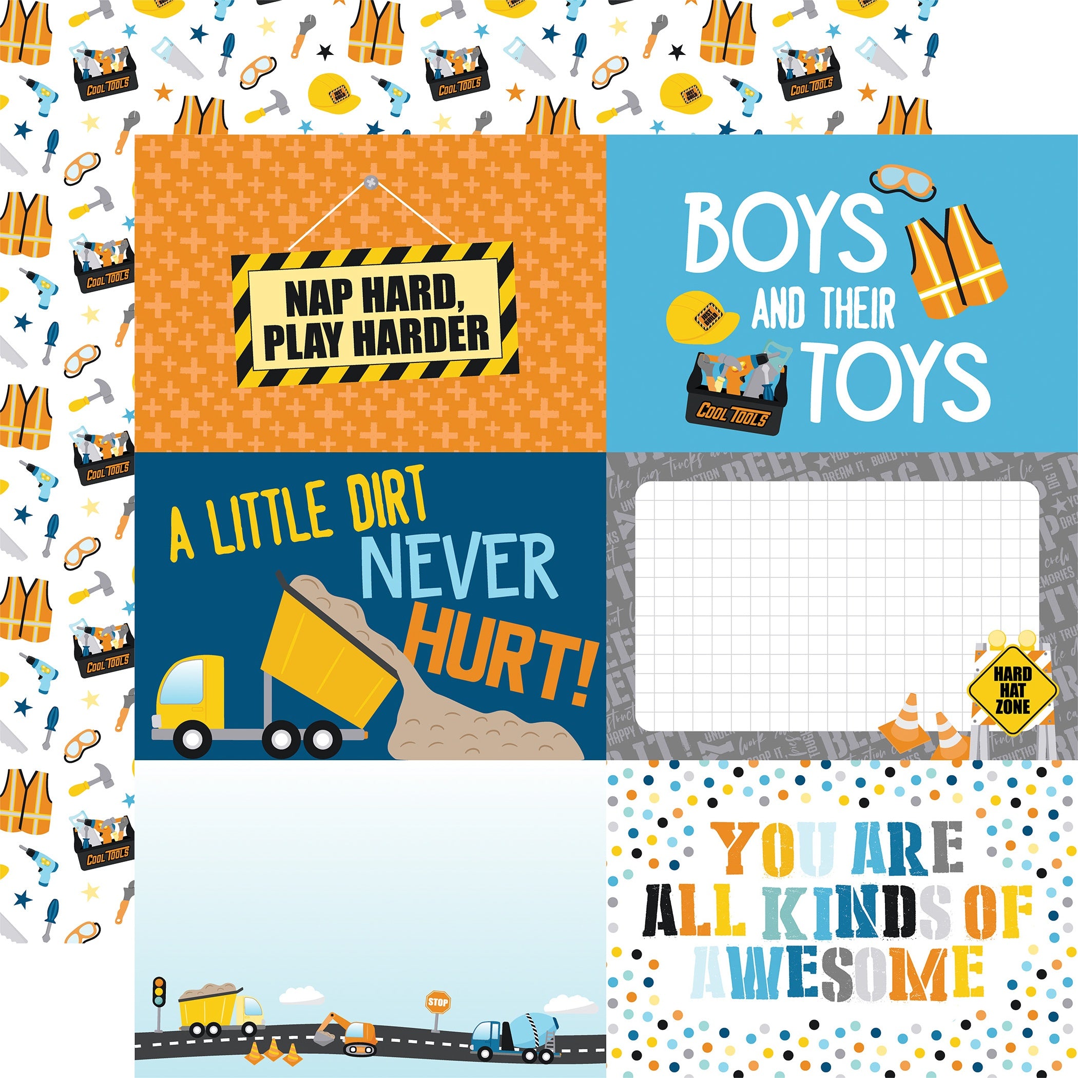 Echo Park - Little Builder - Collection Kit -    12 x 12"