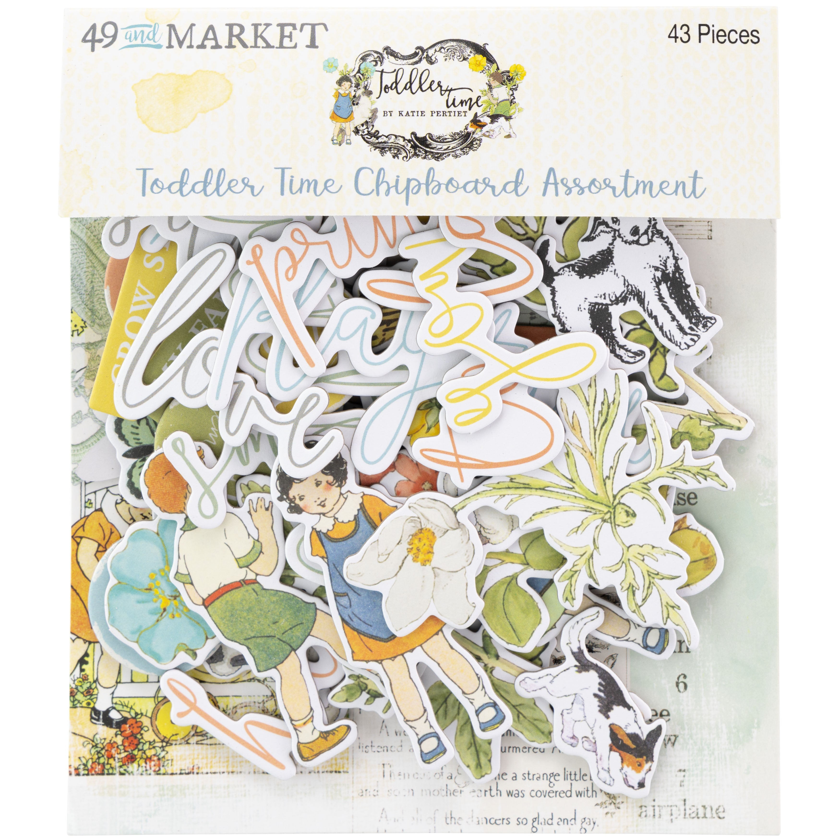 49 and Market - Toddler time - Chipboard Set