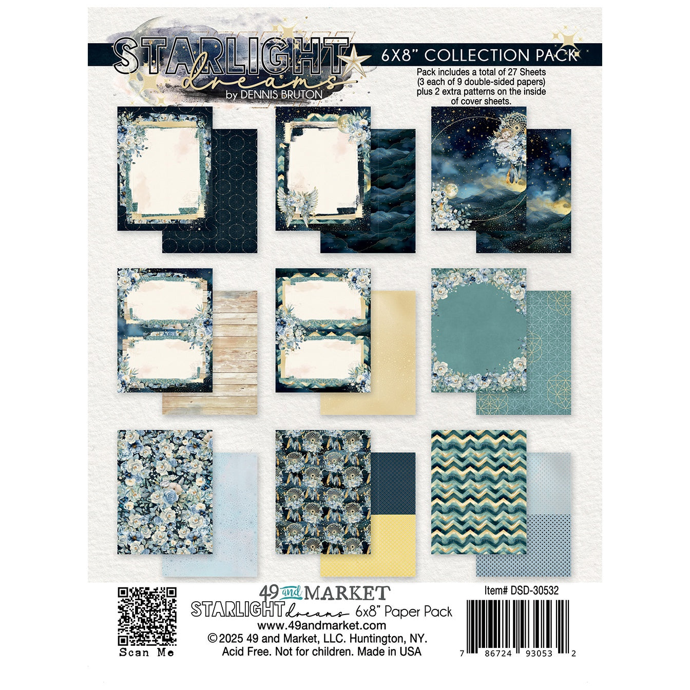 49 and Market -  Starlight Dreams Collection pack - 6" x 8"