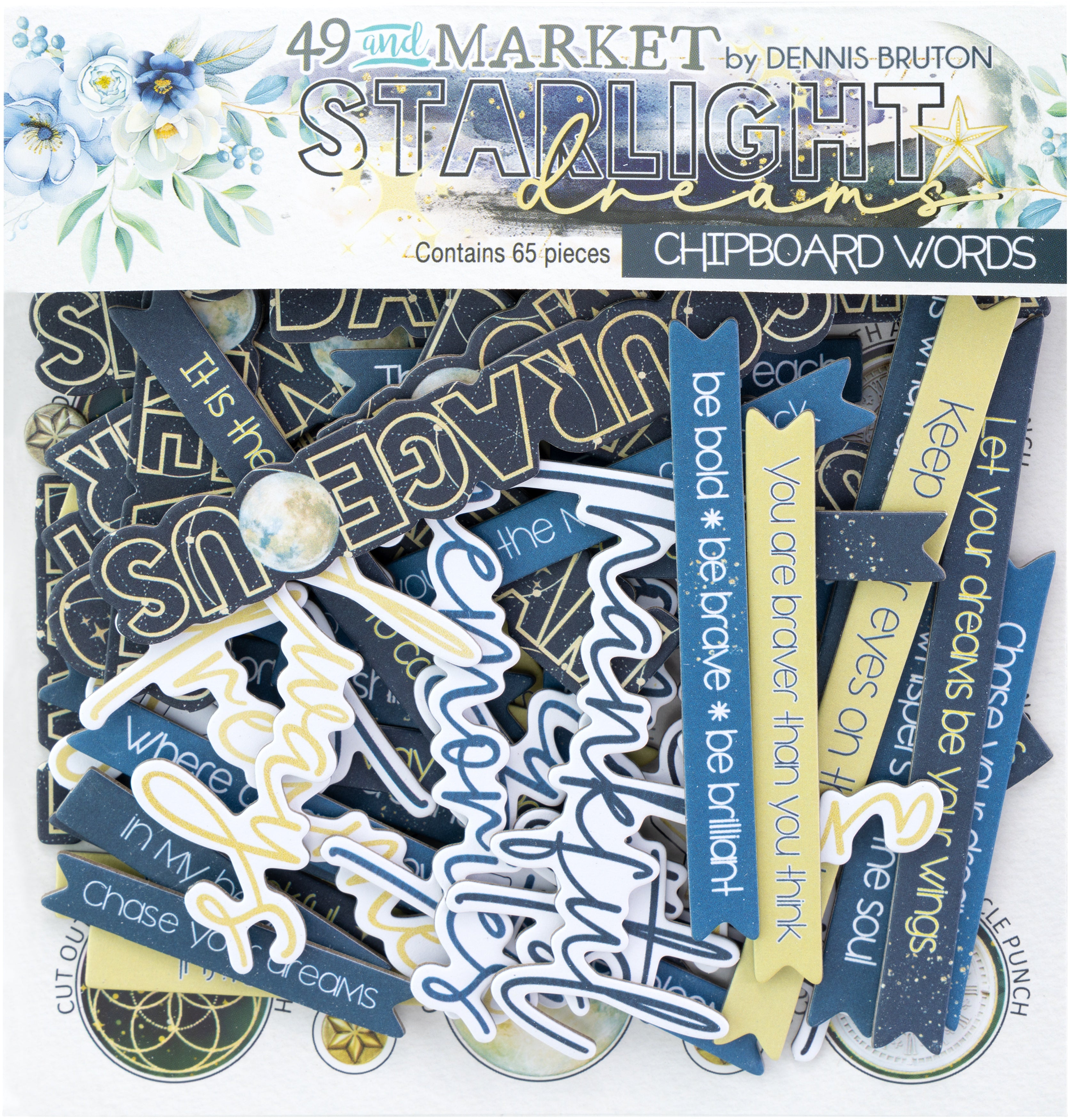 49 and Market - Starlight Dreams - Chipboard Set