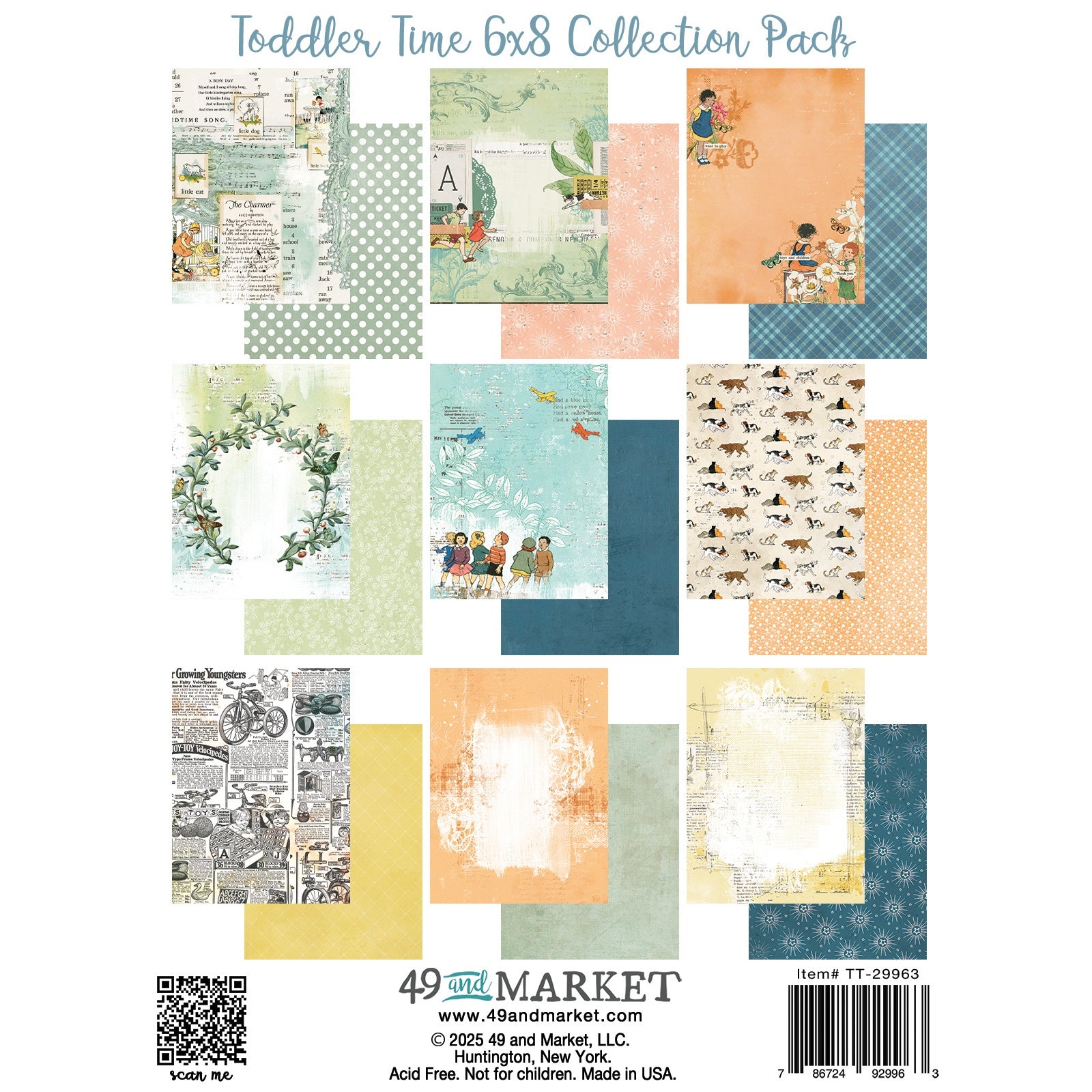 49 and Market -  Toddler time - Collection pack - 6" x 8"