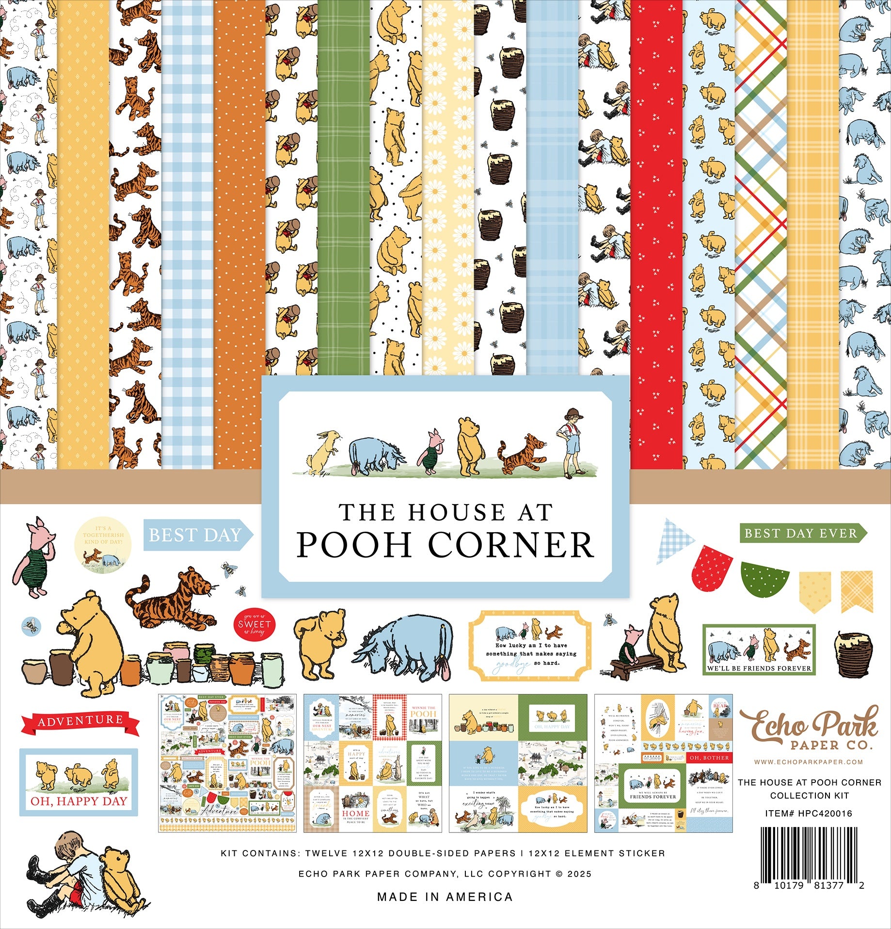 Echo Park - The house at Pooh corner - Collection Kit -    12 x 12"