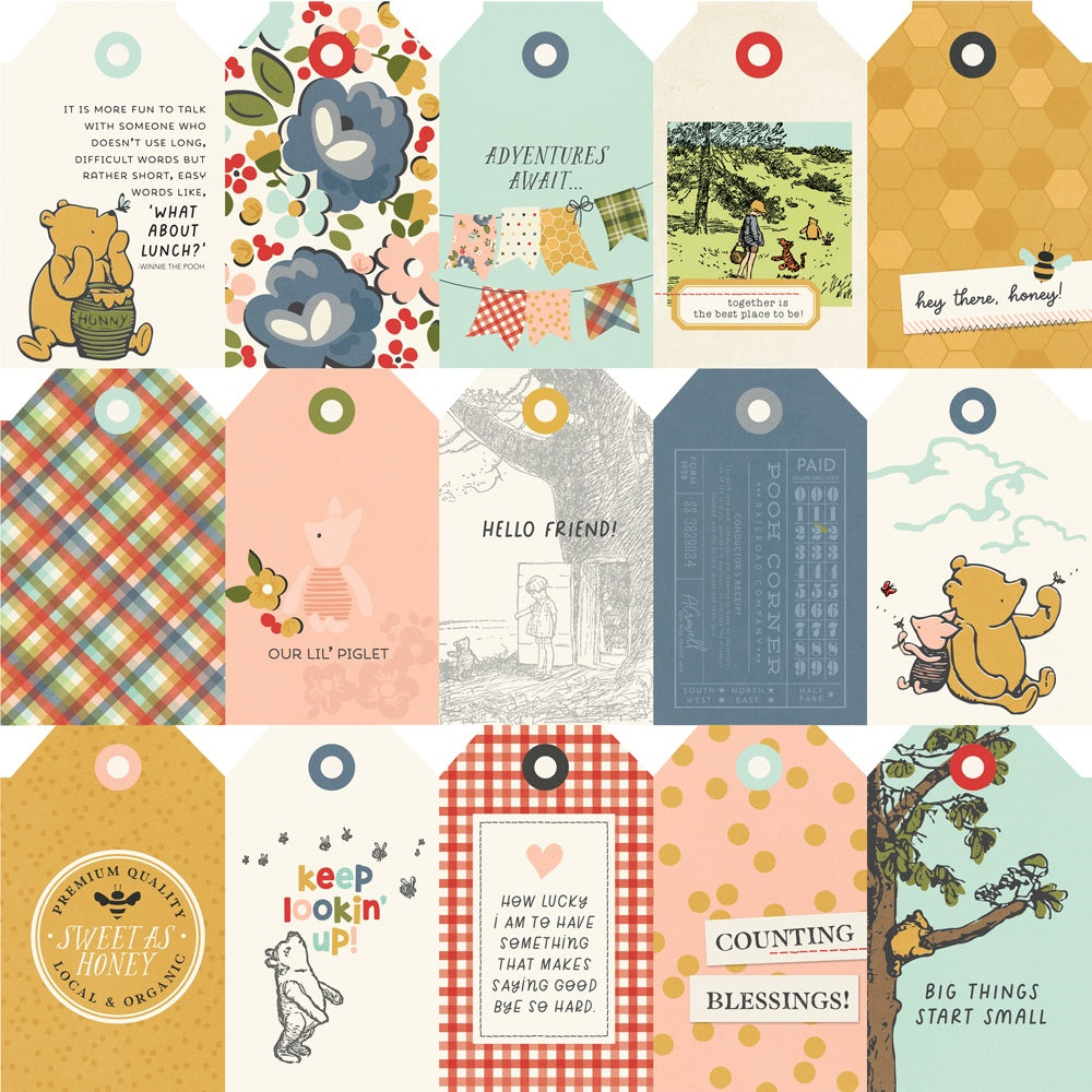 Simple Stories - Classic Pooh - Tag Elements -   12x12