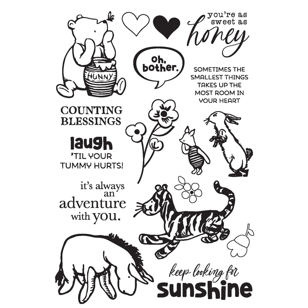 Simple Stories - Classic Pooh - Clear Stamps - Friends forever