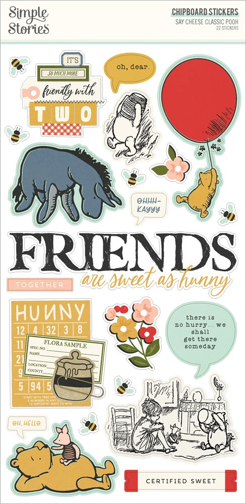 Simple Stories - Classic Pooh - Chipboard Stickers