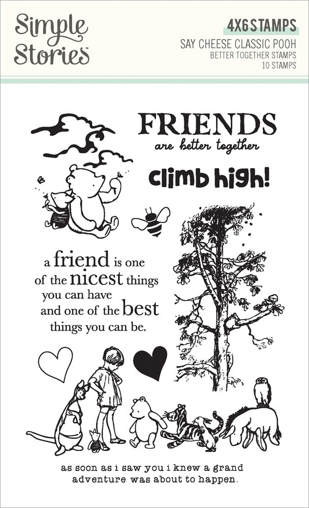 Simple Stories - Classic Pooh - Clear Stamps - Bether together