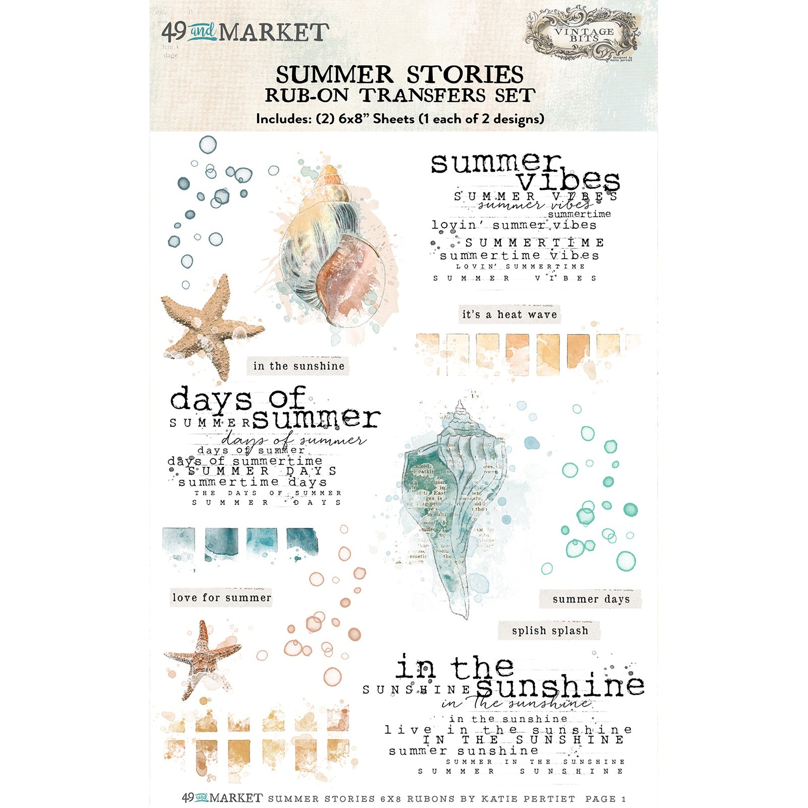 49 and Market - Toddler time - Rub ons - Summer stories