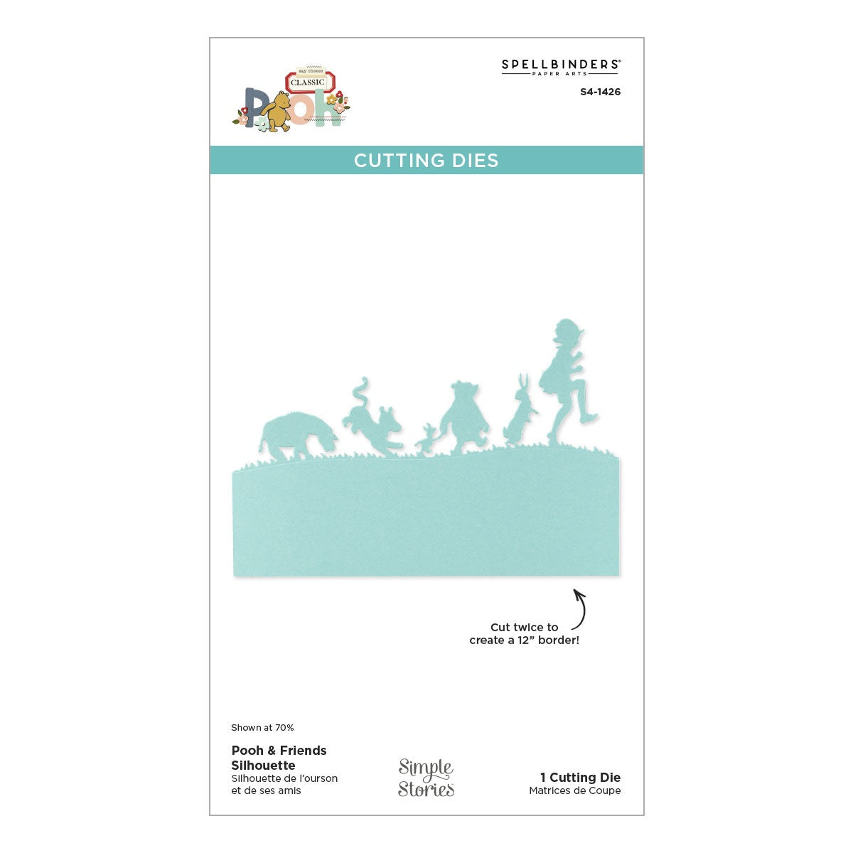 Spellbinders - Dies - Say Cheese Classic Pooh - Pooh & Friends Silhouette