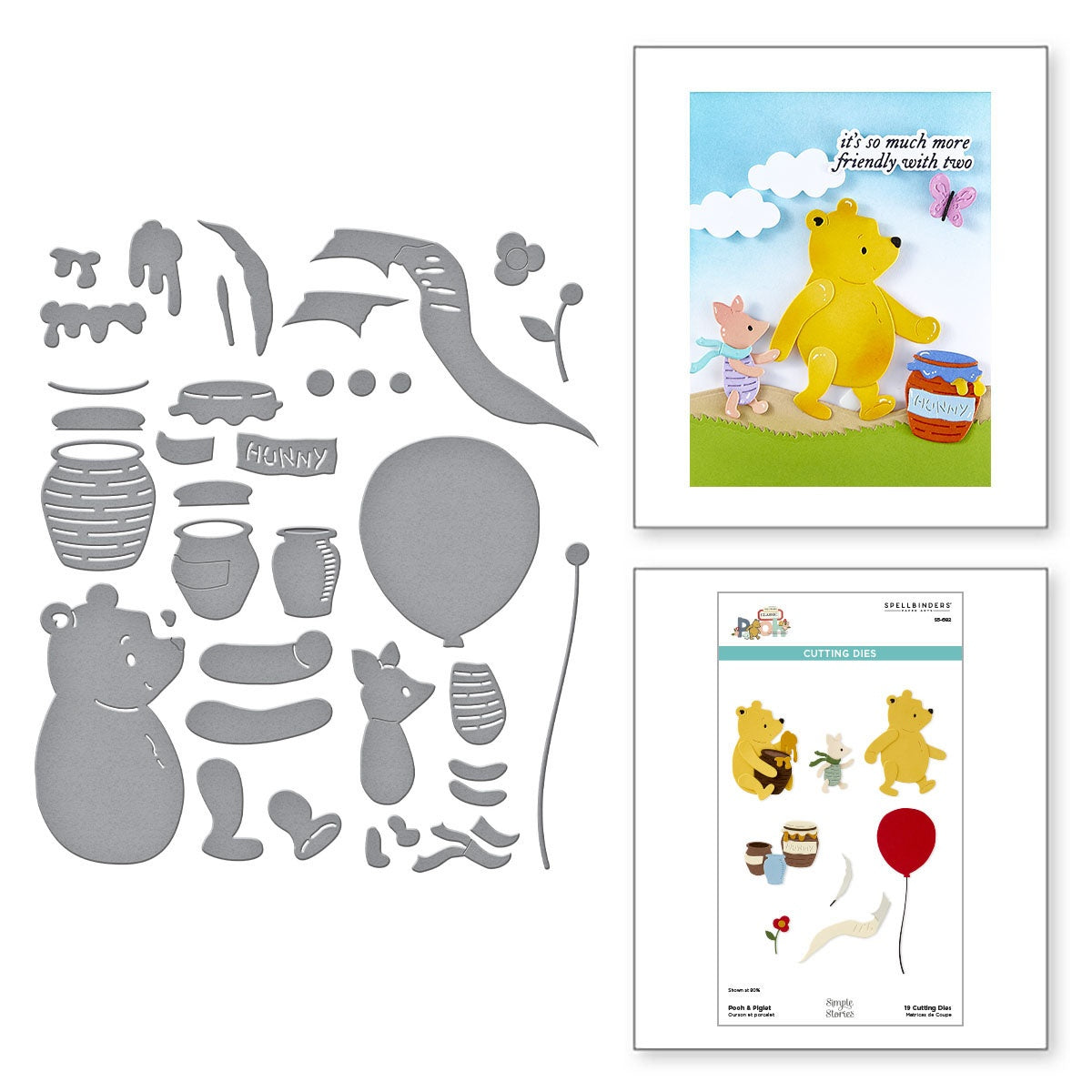 Spellbinders - Dies - Say Cheese Classic Pooh - Pooh & Piglet