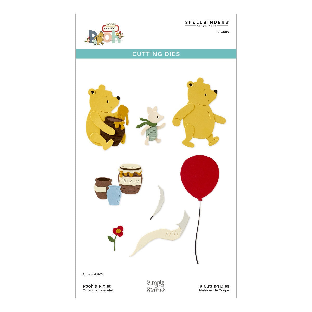 Spellbinders - Dies - Say Cheese Classic Pooh - Pooh & Piglet