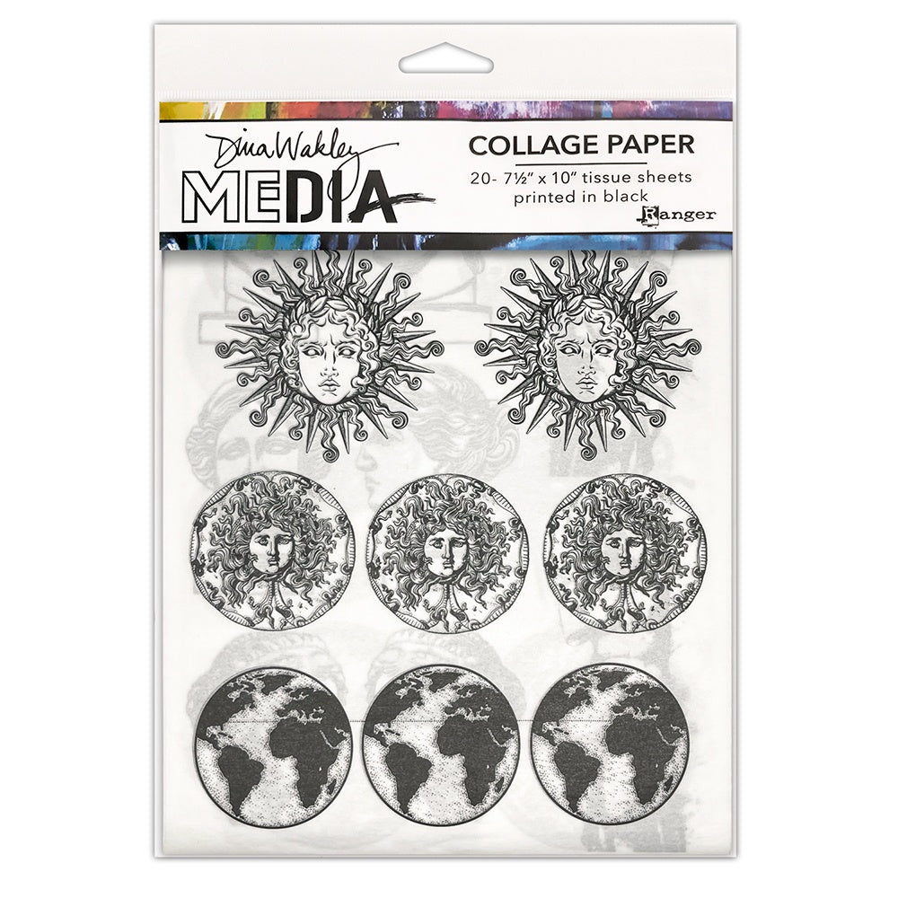 Dina Wakley Media - Collage Paper - Antiquties