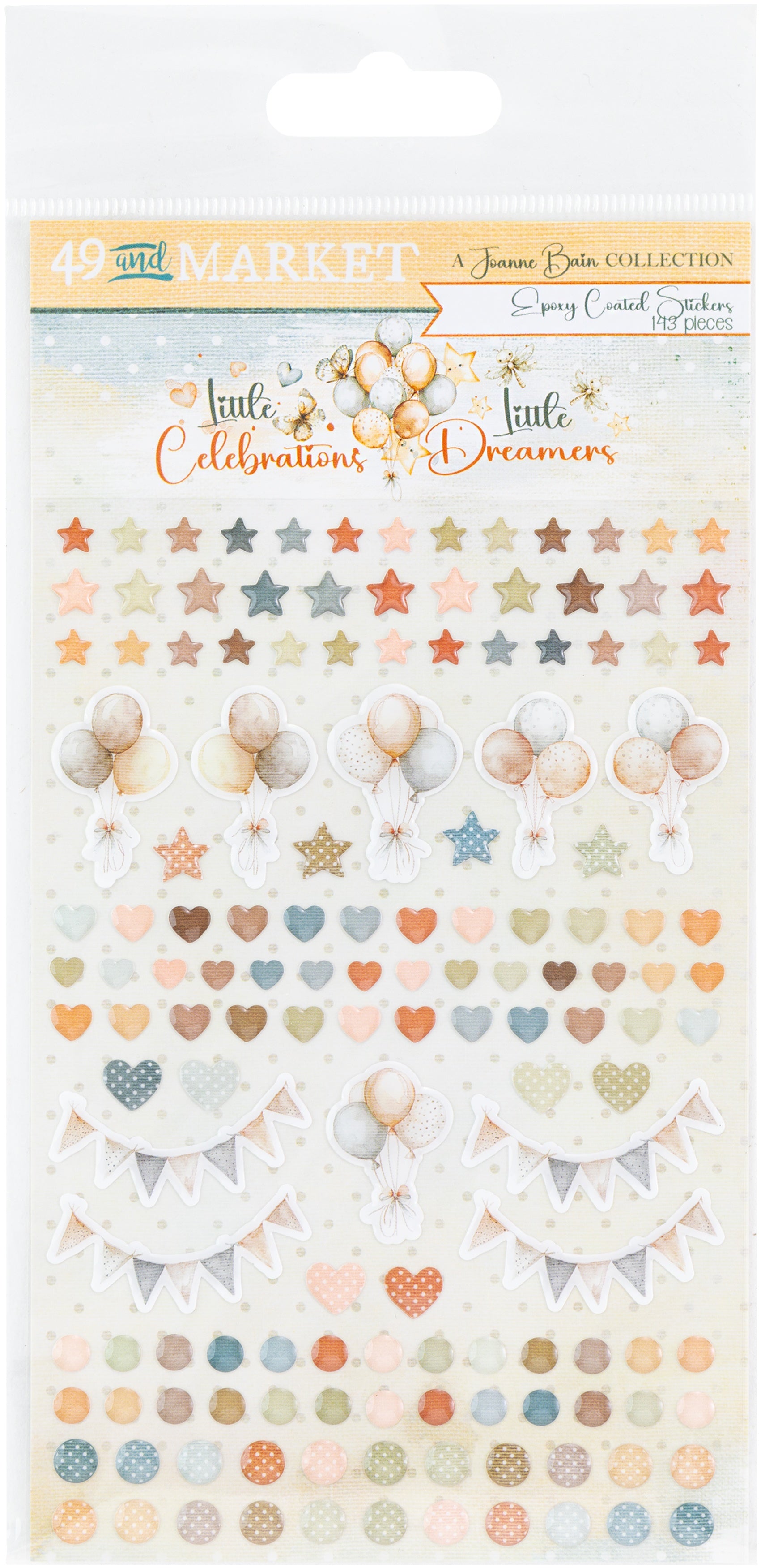 49 and Market - Little Dreamer/Little celebrations - Epoxy Stickers
