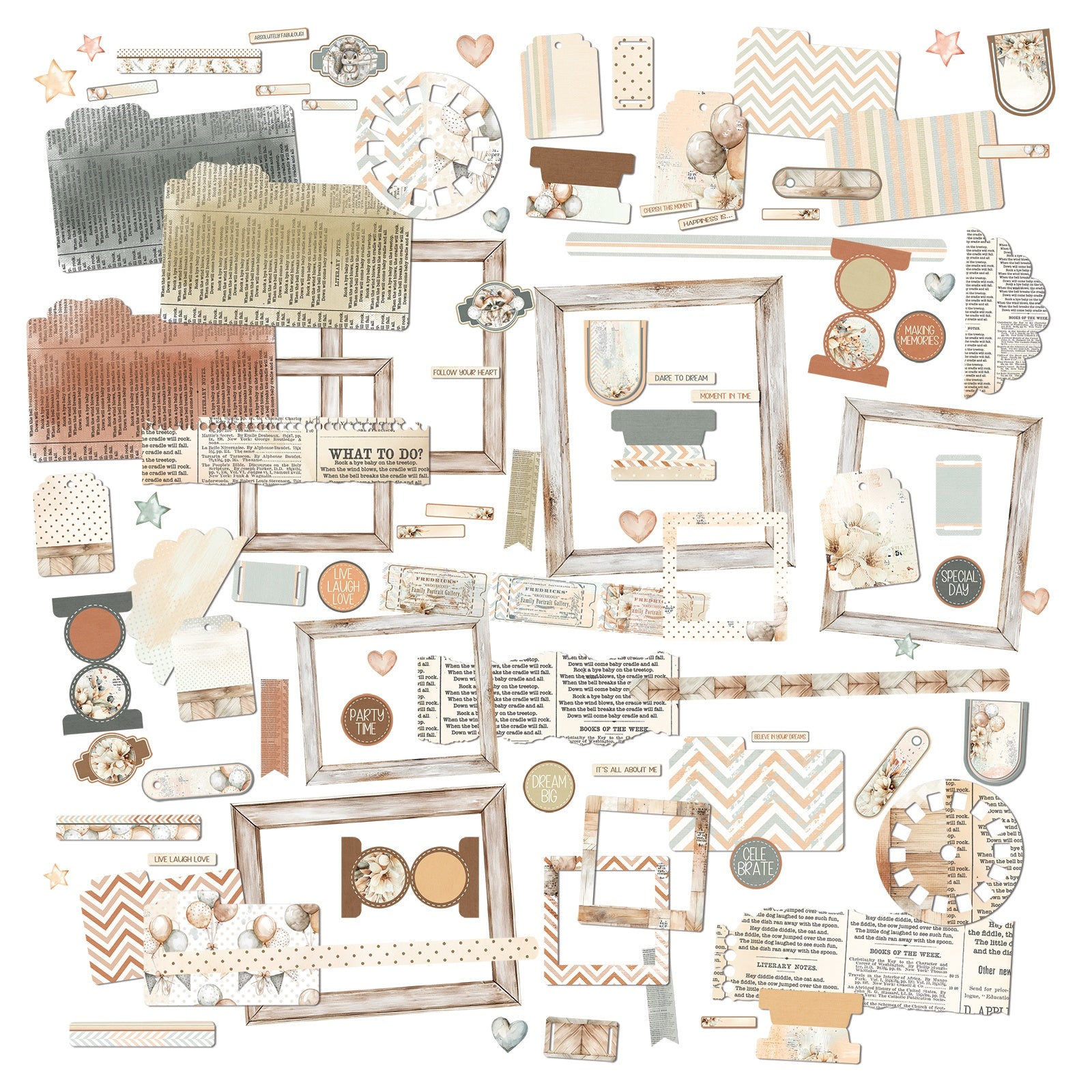 49 and Market - Little Dreamer/Little celebrations - Die Cut Elements