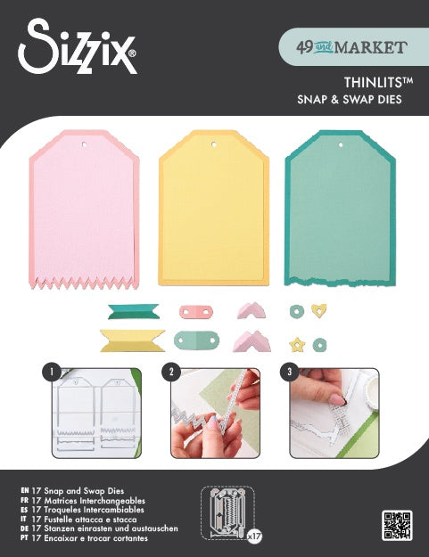 Sizzix/ 49 and Market - Snap & Swap -Thinlits  Dies - Large Tags