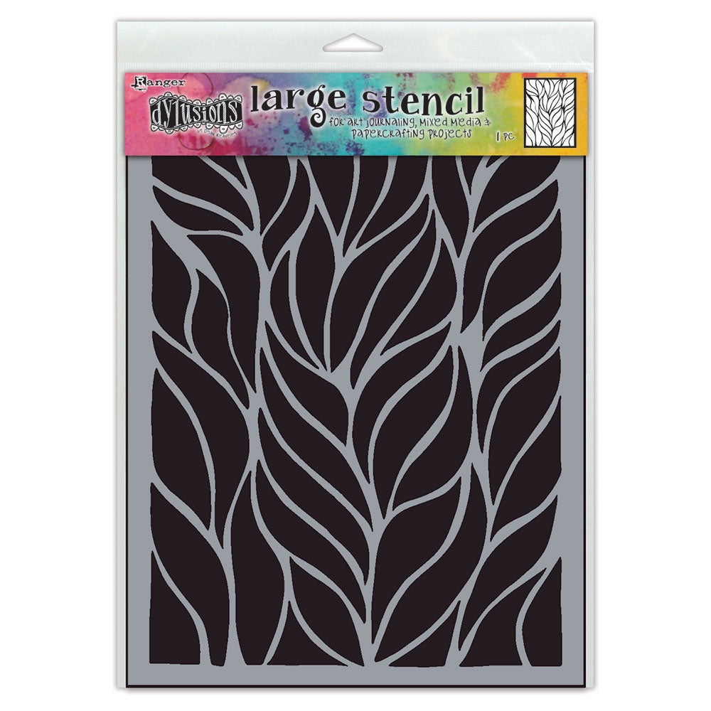 Dylusions - Large Stencil - Fronds of fun