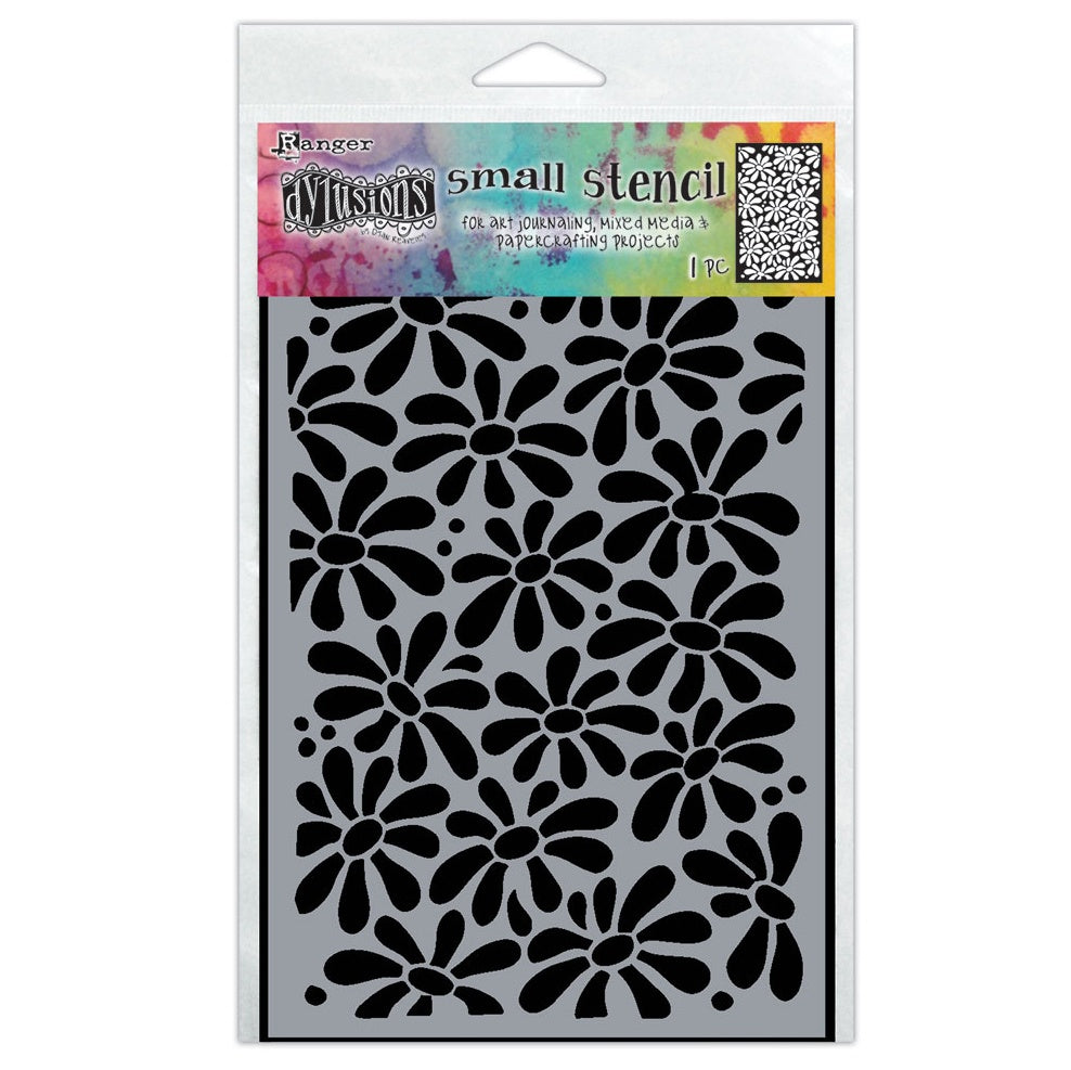 Dylusions - Small Stencil - Field of daisies