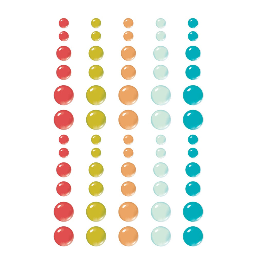 Simple Stories - Book Fair - Glossy Enamel Dots