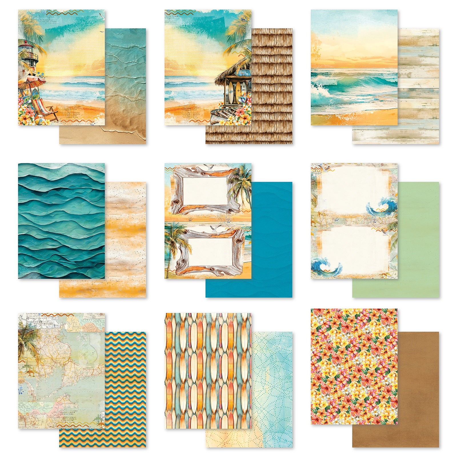 49 and Market -  Beach Vibes - Collection pack - 6" x 8"