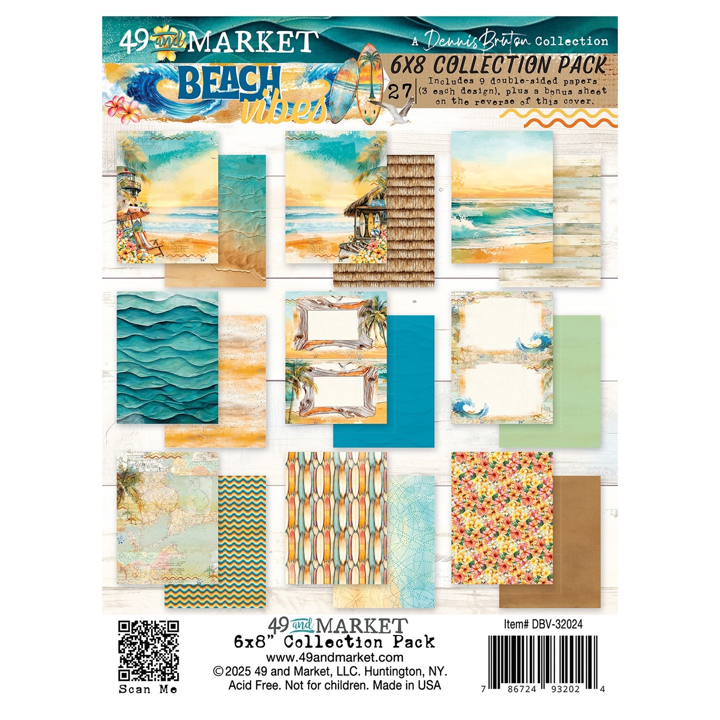 49 and Market -  Beach Vibes - Collection pack - 6" x 8"