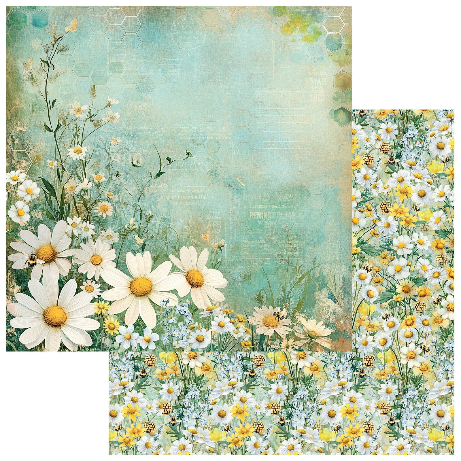 49 and Market - Botanical Buzz Collection -   12 x 12"