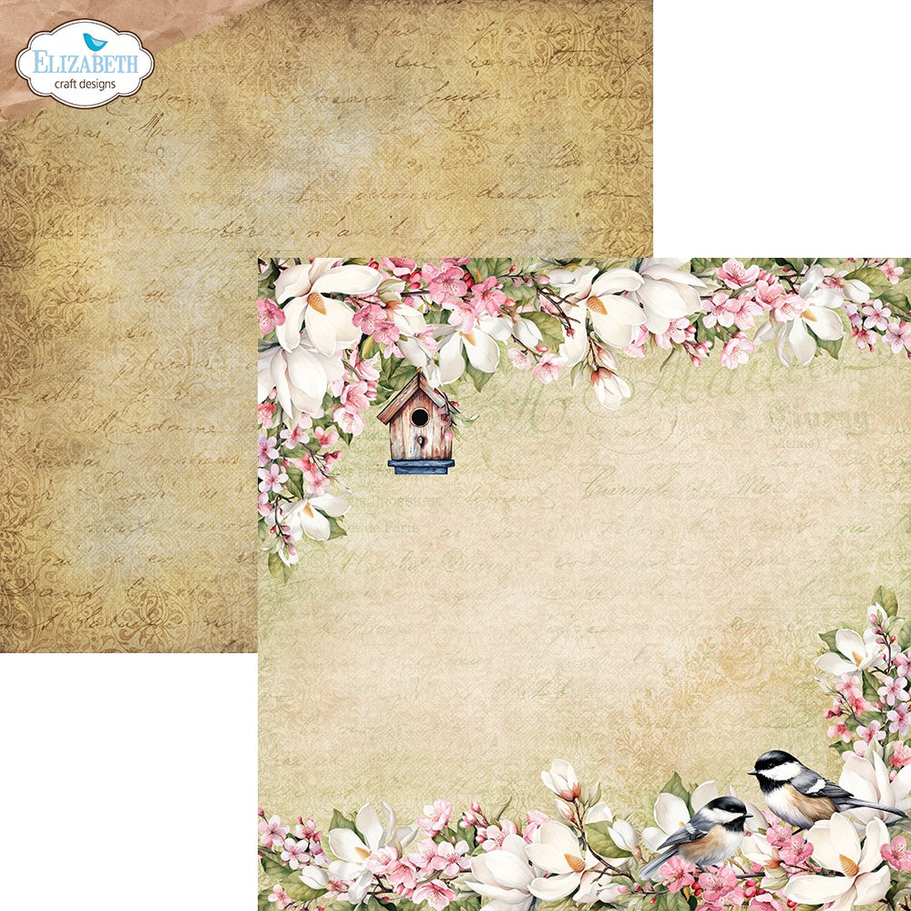Elizabeth Craft - Spring blossom - Paper Pack    12 x 12"