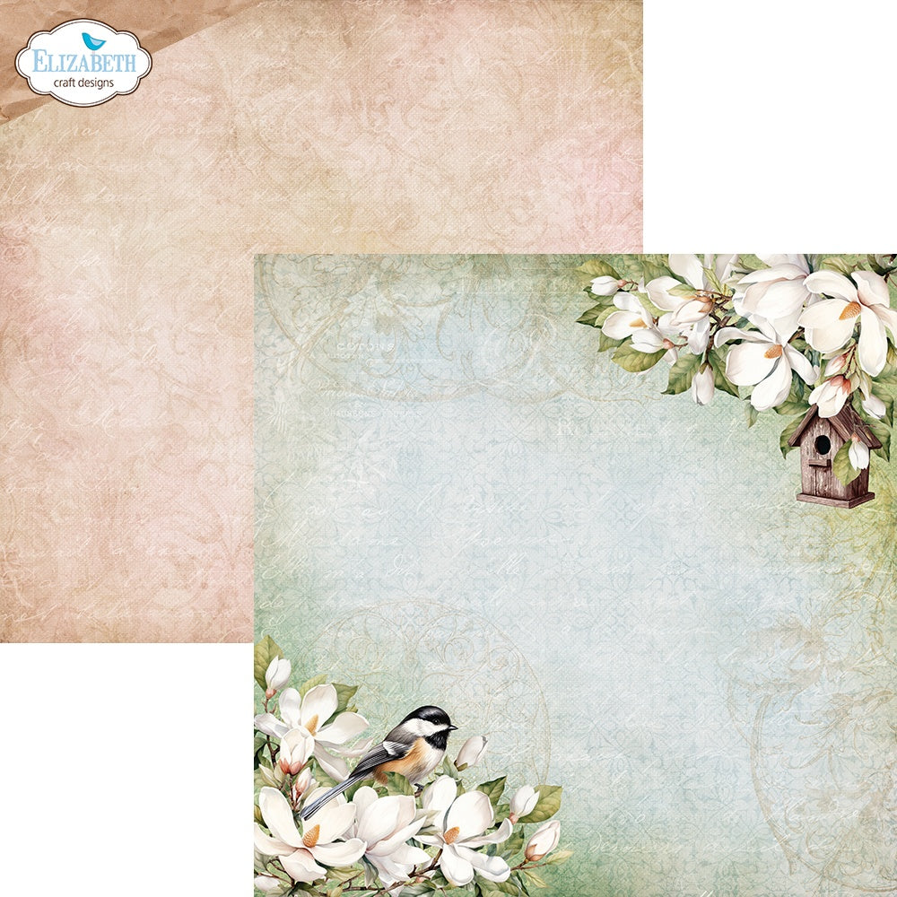 Elizabeth Craft - Spring blossom - Paper Pack    12 x 12"