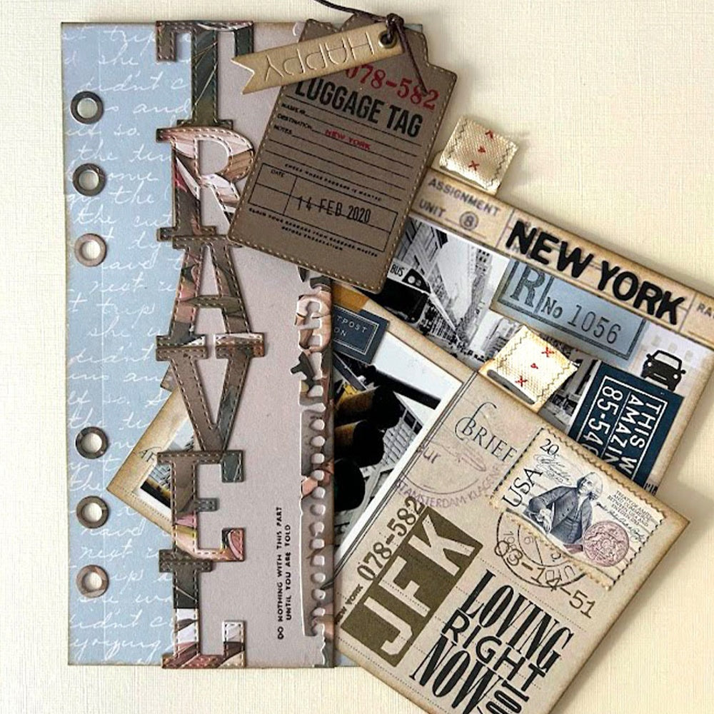 Elizabeth Craft Designs - Clear stamp - Travels from the past 3