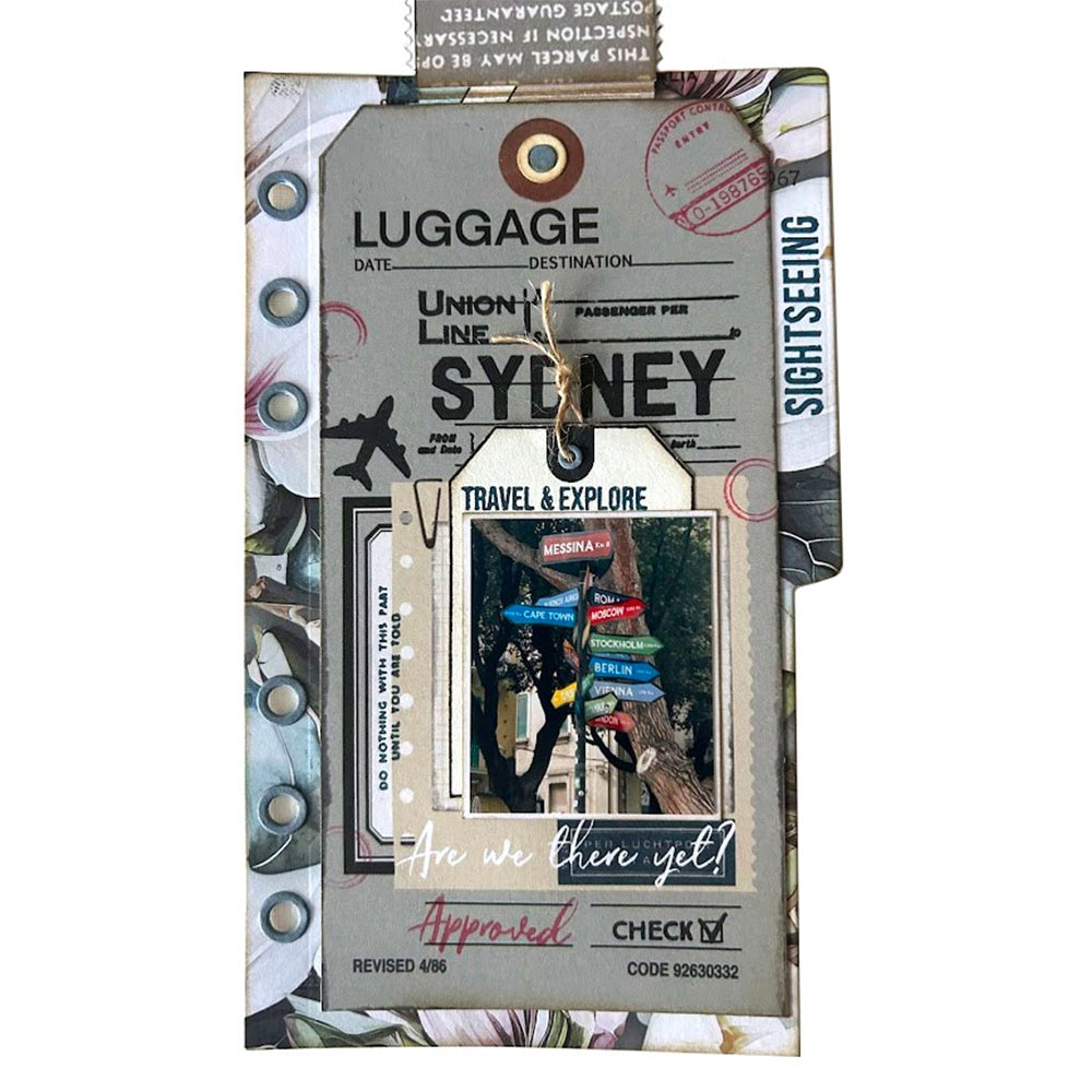 Elizabeth Craft Designs - Clear stamp - Travels from the past 3