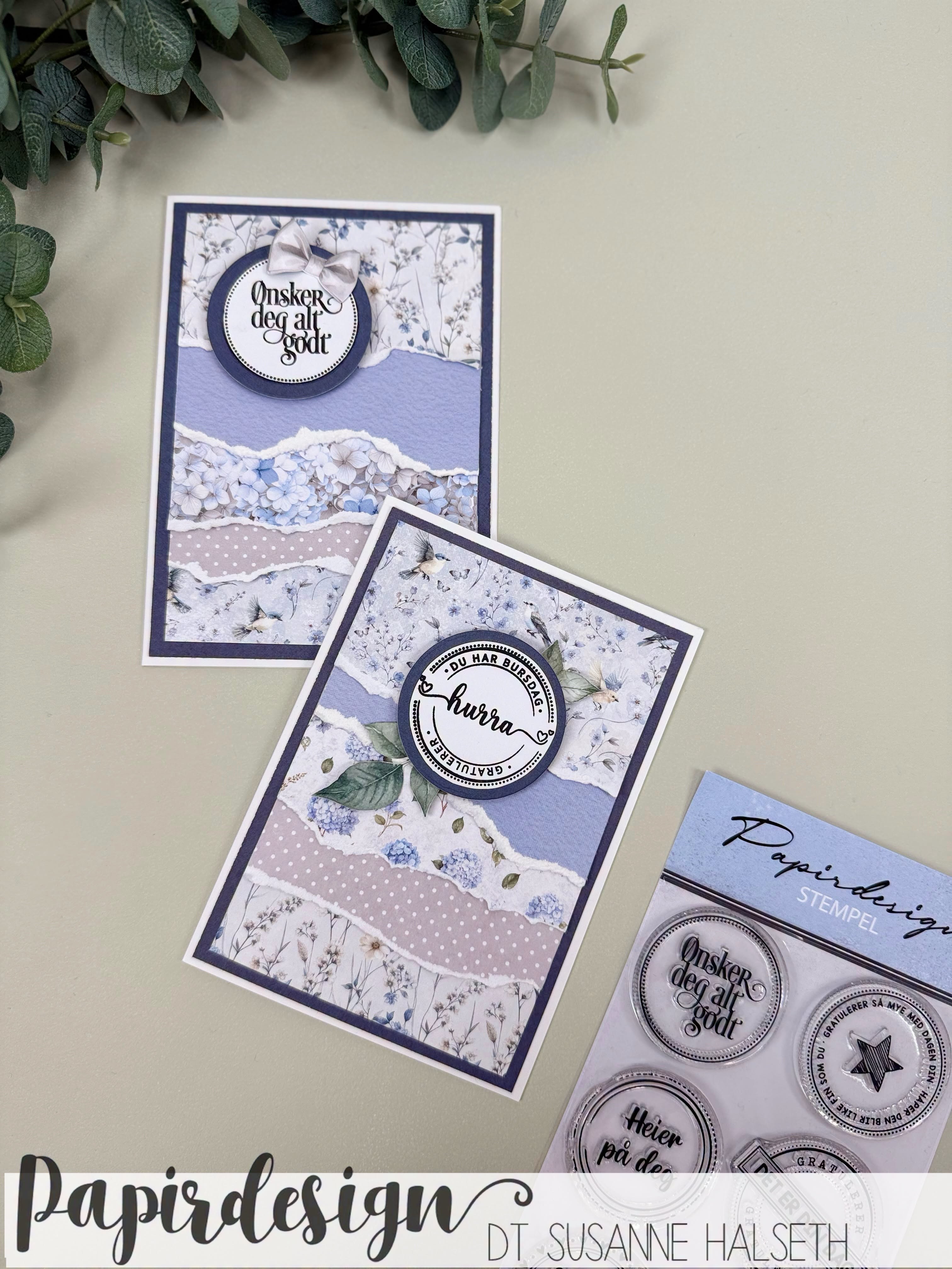 Papirdesign - Clear stamp - Runde stempler 2