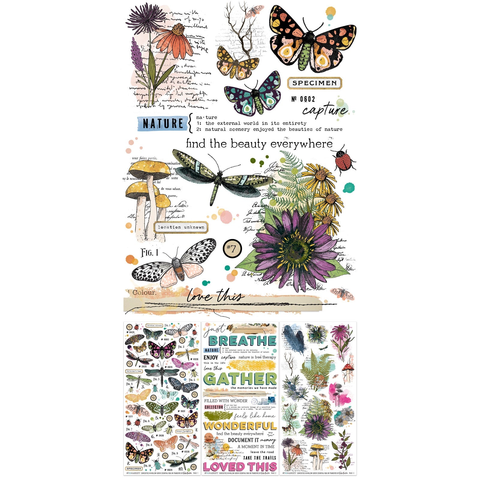 49 and Market - Curiosities in Willow Grove - Rub ons