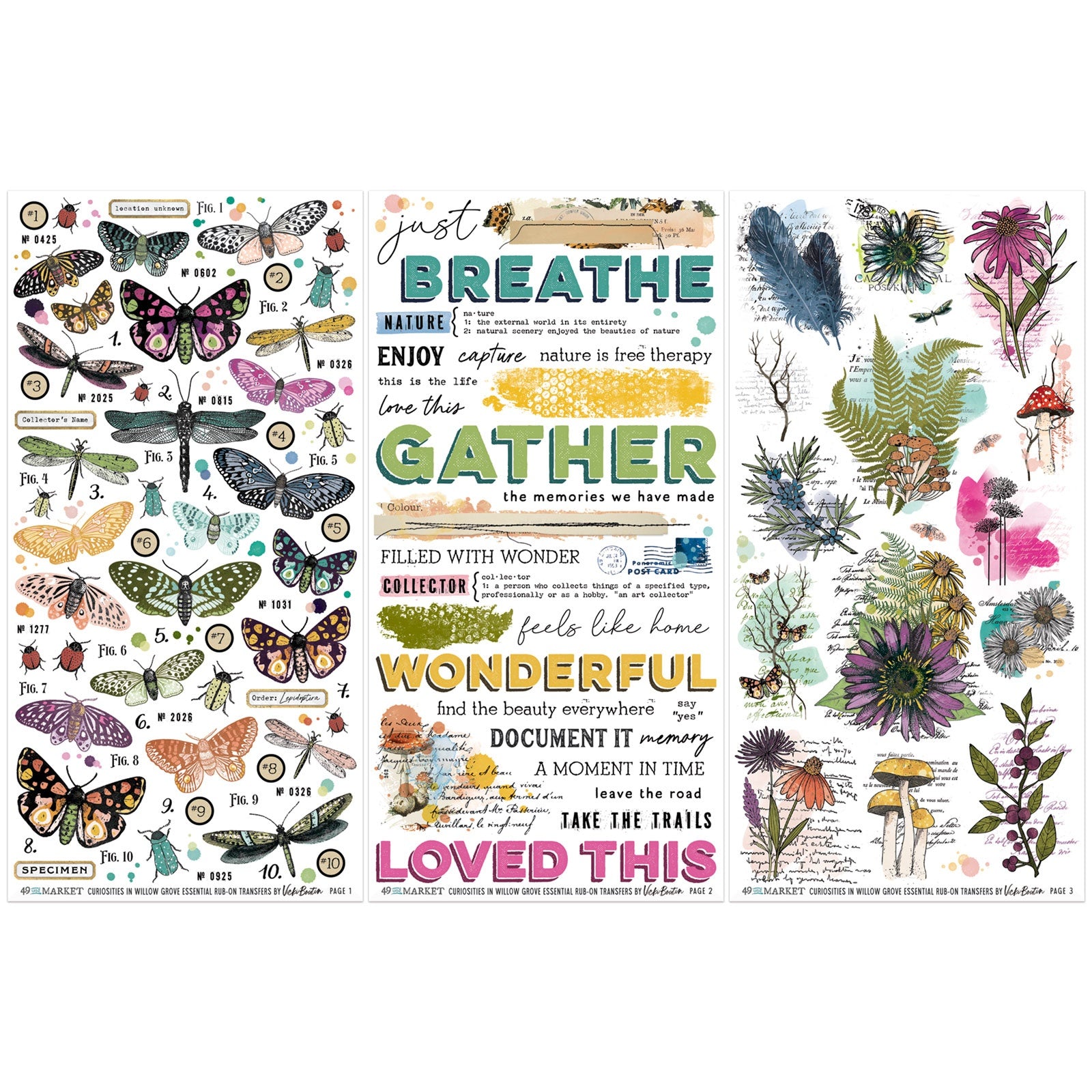 49 and Market - Curiosities in Willow Grove - Rub ons