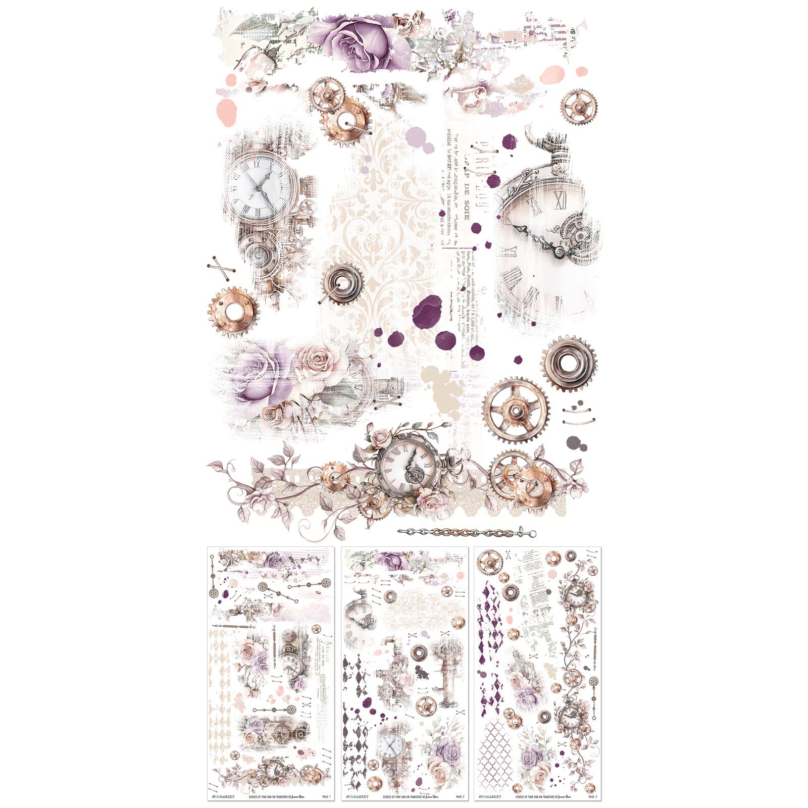 49 and Market - Echoes of time - Rub ons