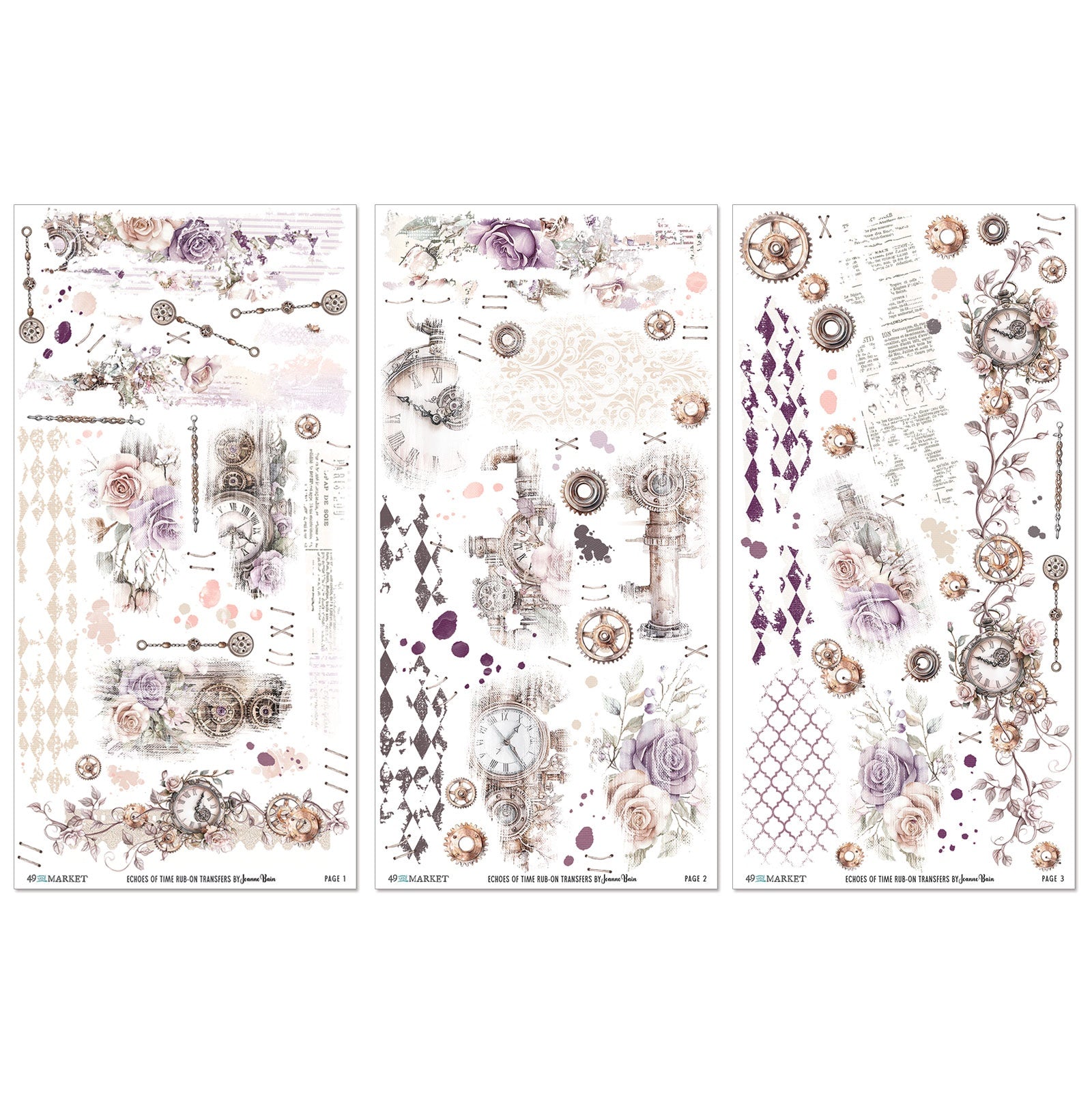 49 and Market - Echoes of time - Rub ons