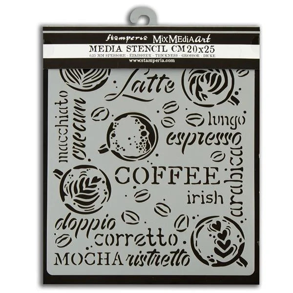 Stamperia - Coffee and chocolate - Stencil - Cappuccino
