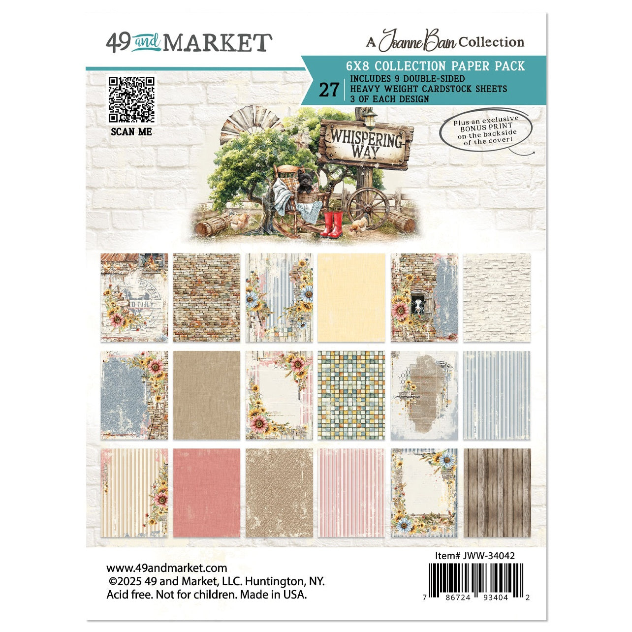 49 and Market - Whispering Way - Collection pack - 6" x 8"