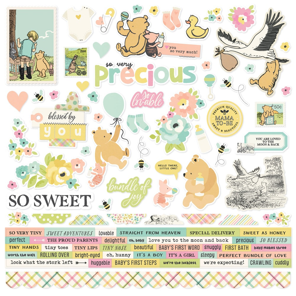 Simple Stories - Classic Pooh Baby - Collection Kit  - 12 x 12"