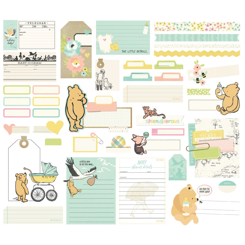 Simple Stories - Classic Pooh Baby -  Bits & Pieces Journaling