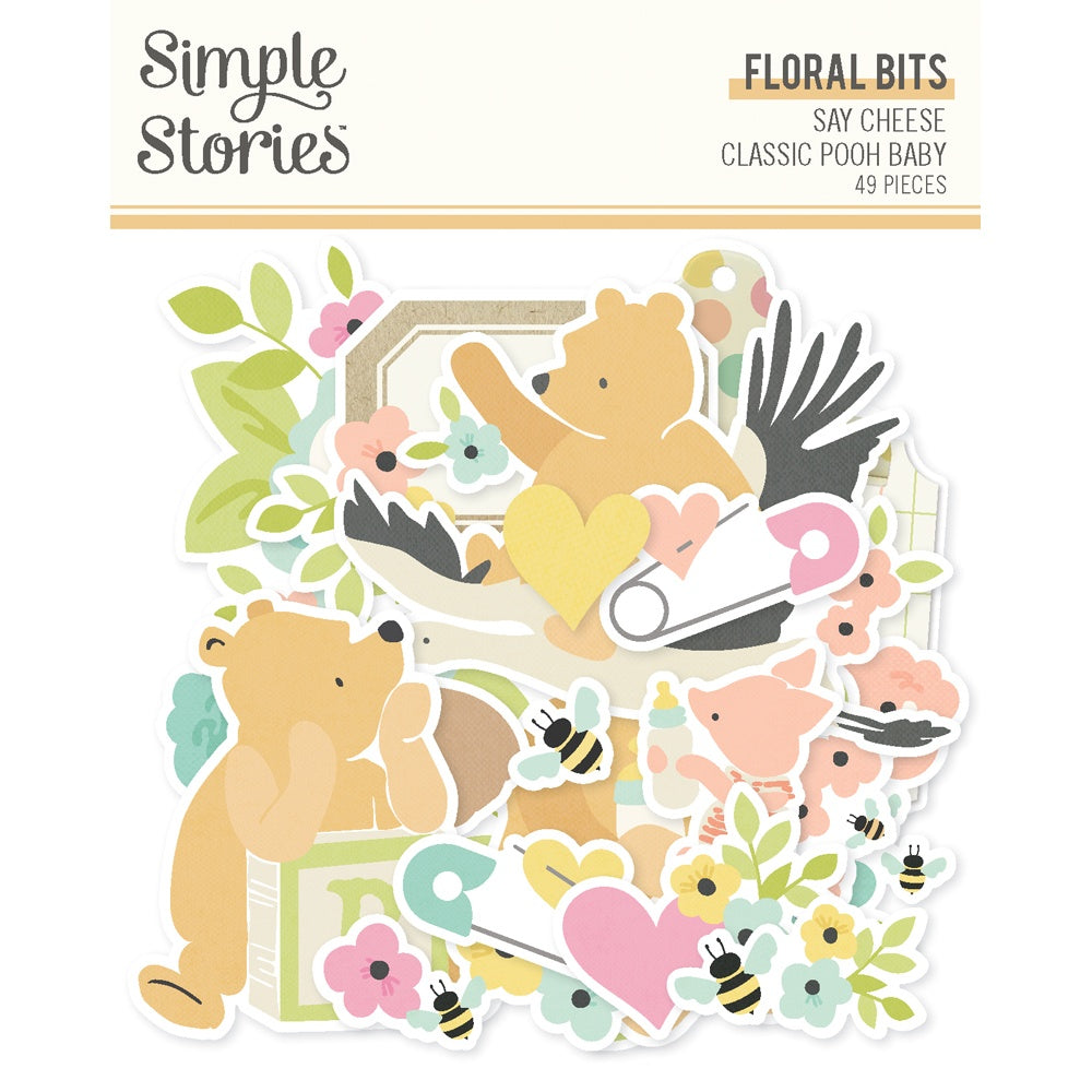 Simple Stories - Classic Pooh Baby -  Bits & Pieces Florals