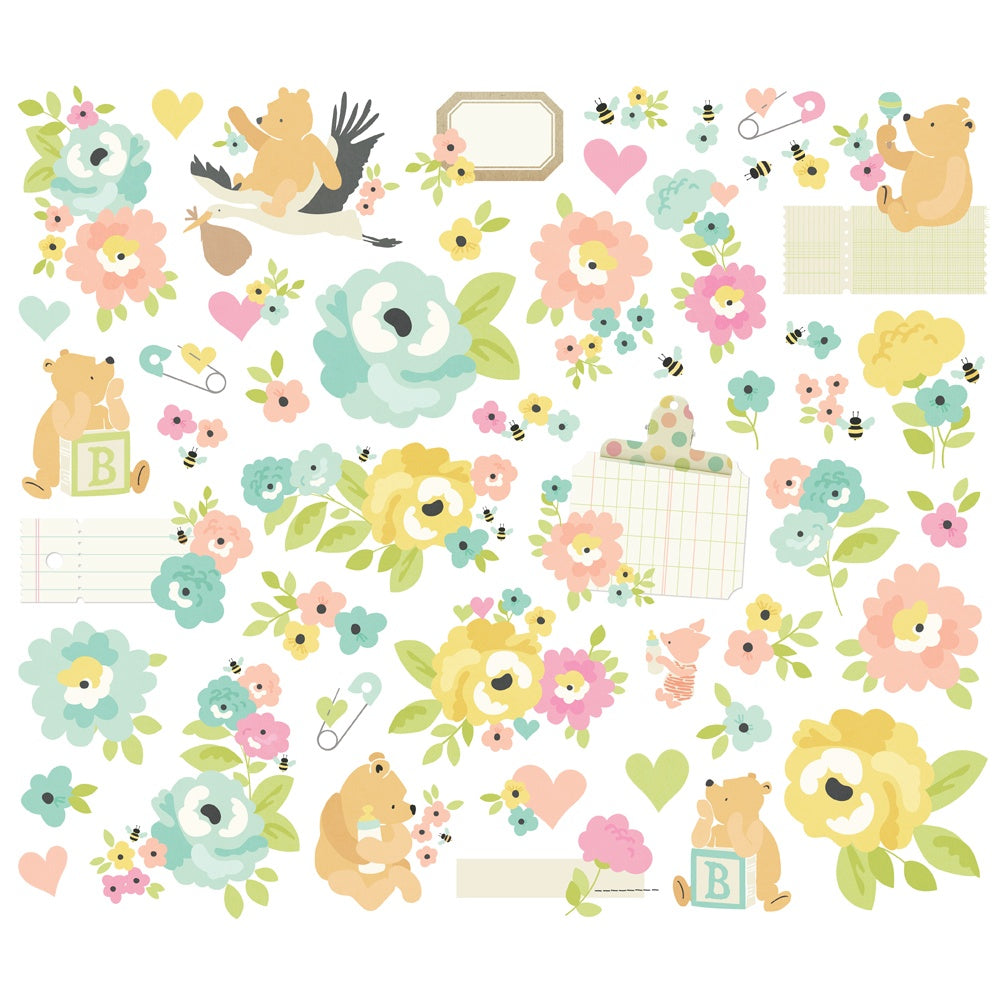 Simple Stories - Classic Pooh Baby -  Bits & Pieces Florals