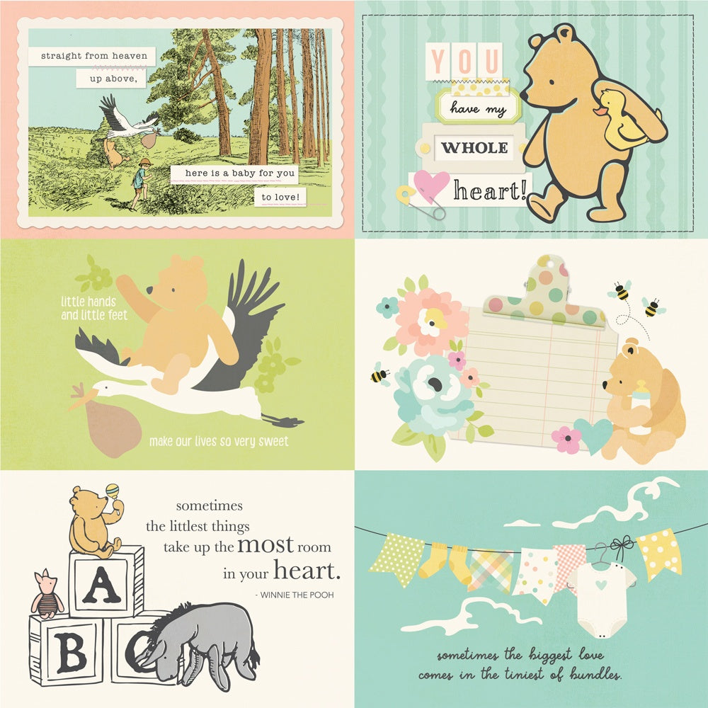 Simple Stories - Classic Pooh Baby - Elements 4x6" - 12x12
