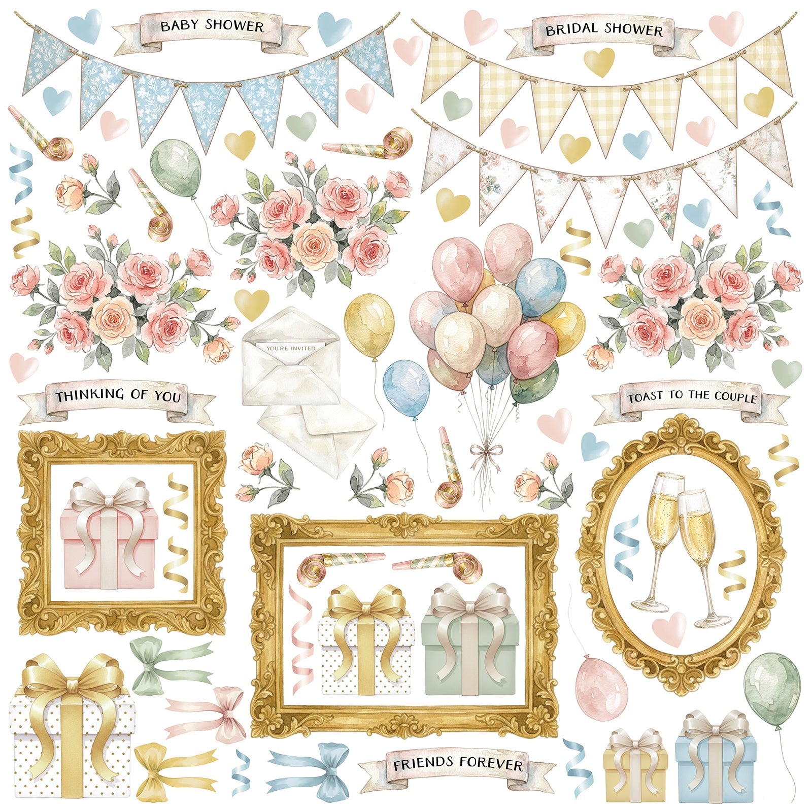 49 and Market - All in one kit - Confetti Moments  - 12 x 12"