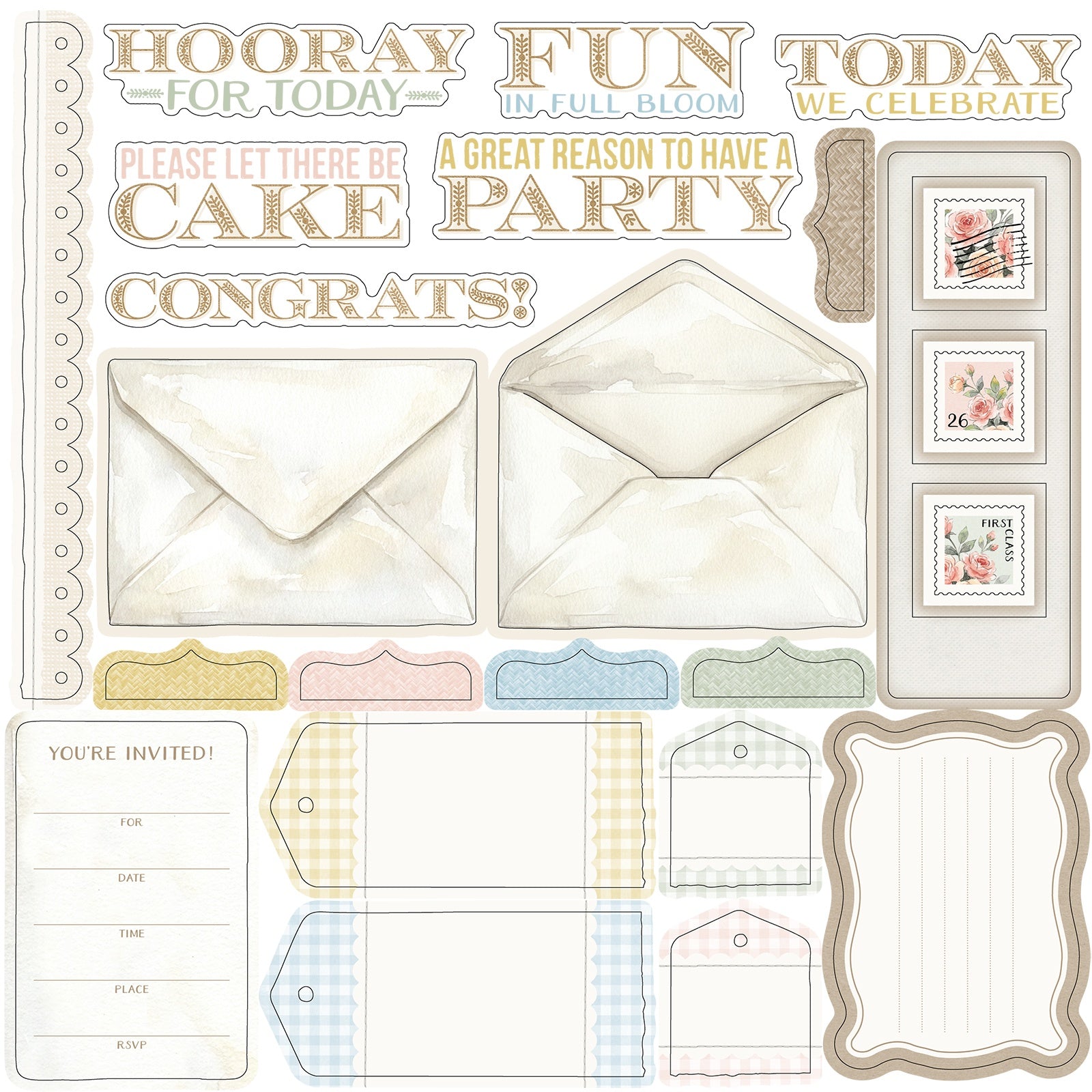 49 and Market - All in one kit - Confetti Moments  - 12 x 12"
