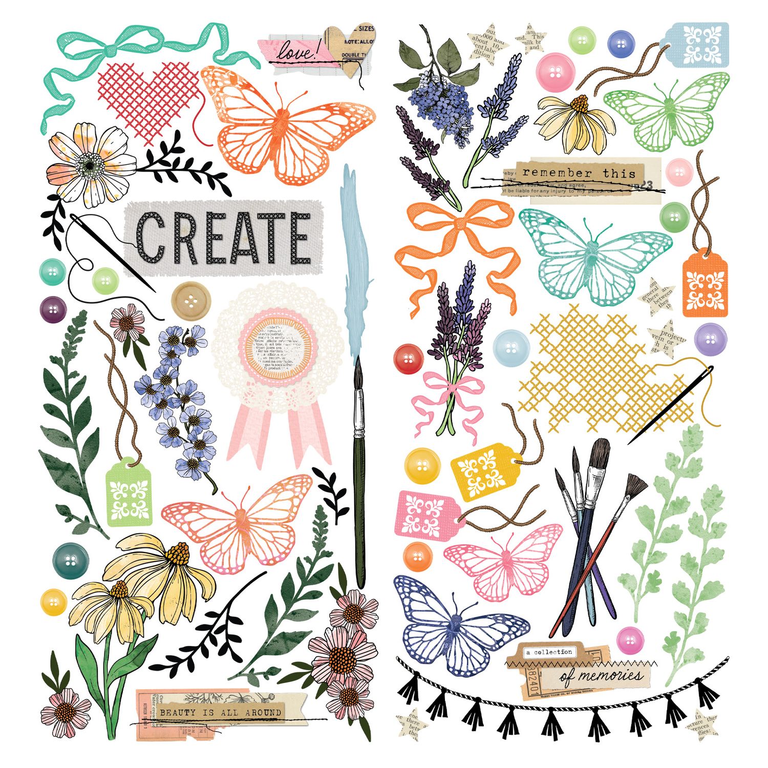 49 and Market - Artful Moments - Laser Cut - Elements