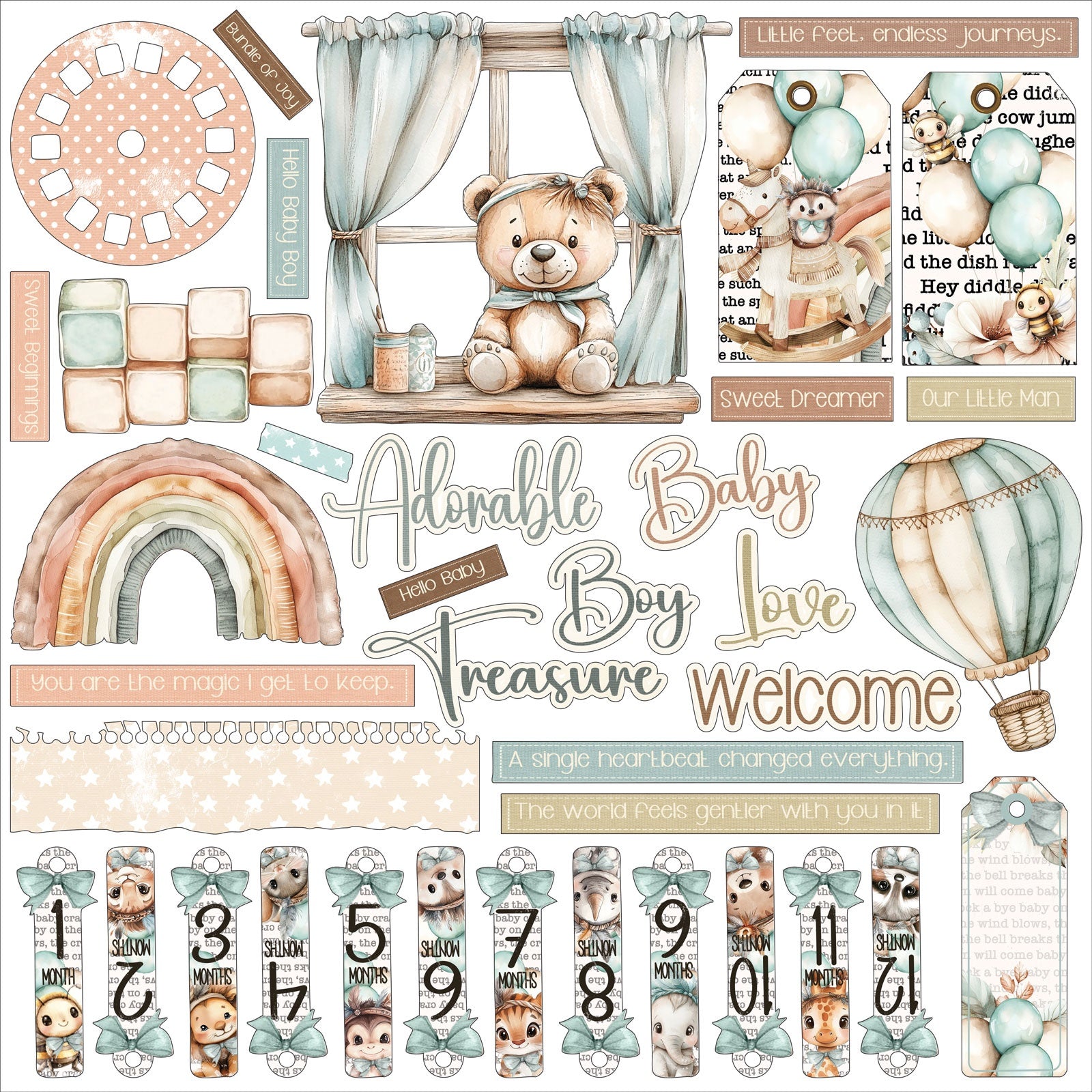 49 and Market - All in one kit -   Little Dreamers SPICE  - 12 x 12"