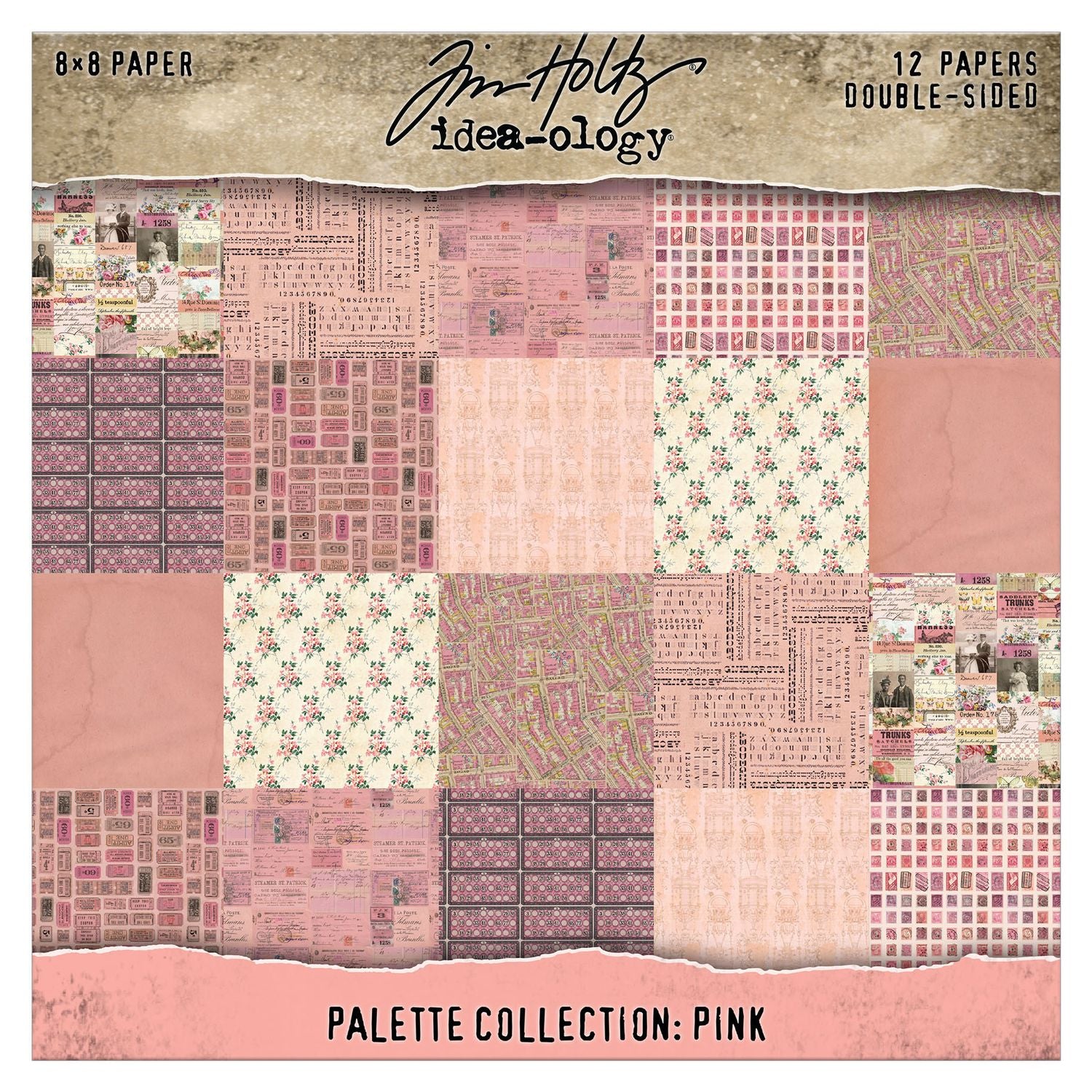 Tim Holtz - Idea-ology - Palette Collection - 8 x 8 " - Pink