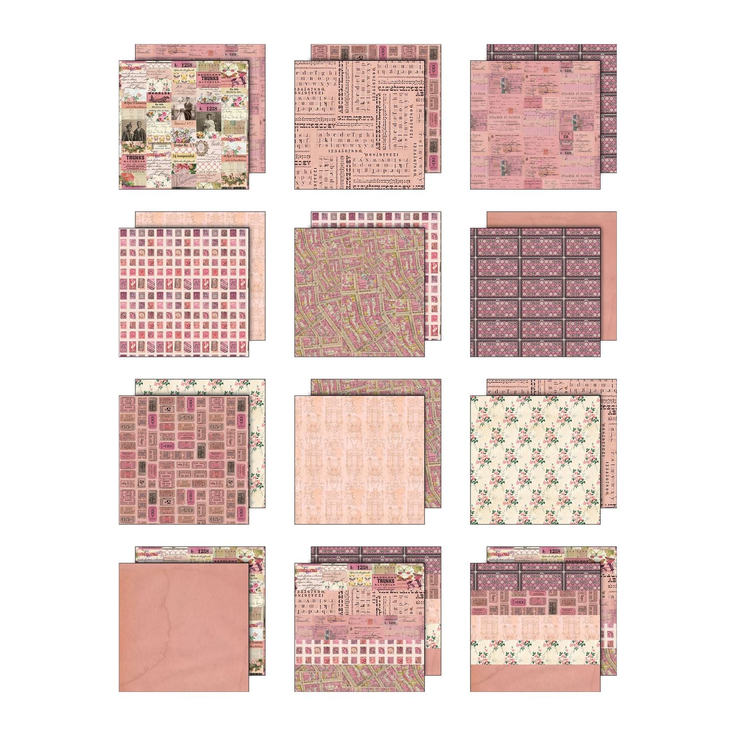 Tim Holtz - Idea-ology - Palette Collection - 12 x 12" - Pink